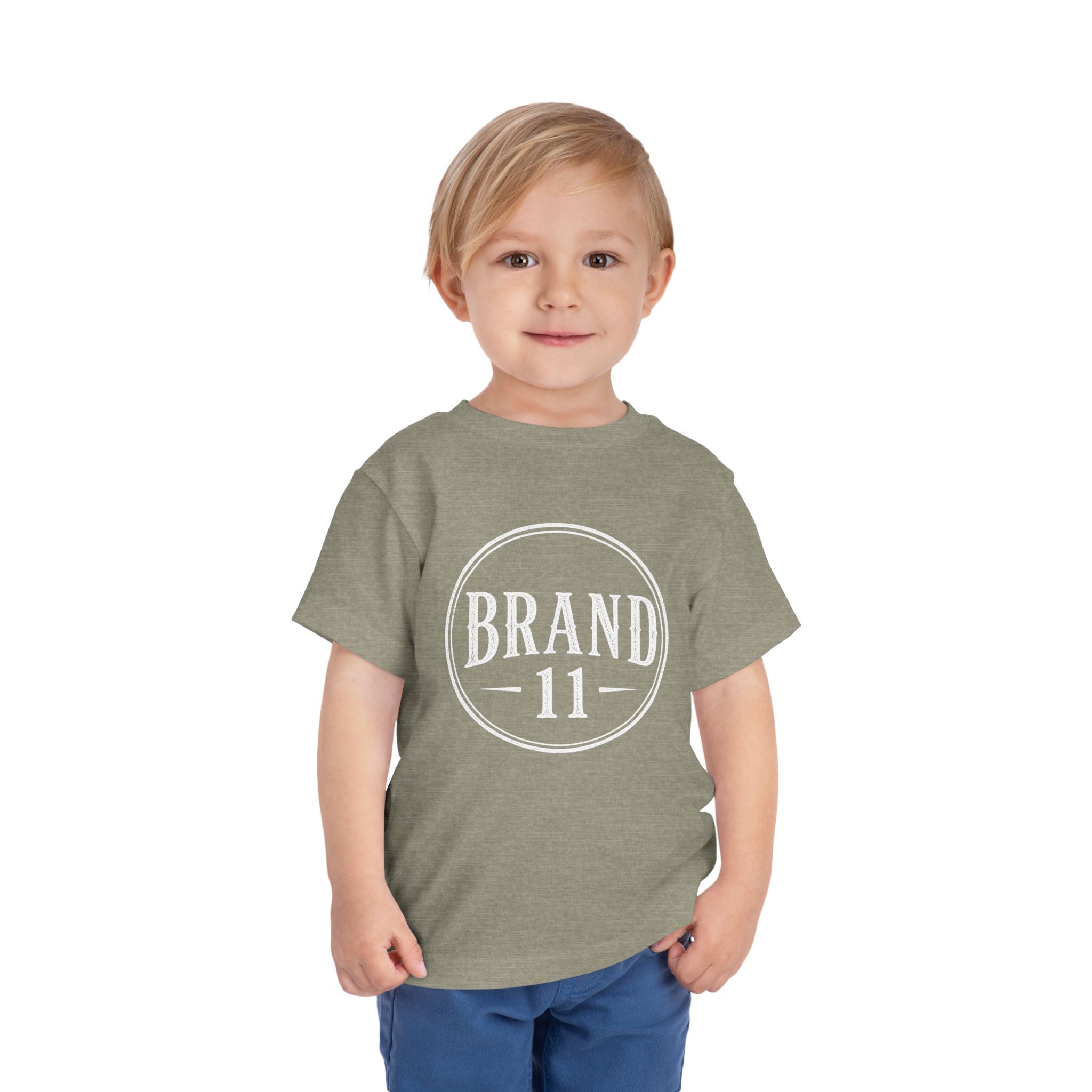 Toddler Tee — Retro 'Brand 11' Circle Logo Kids Shirt