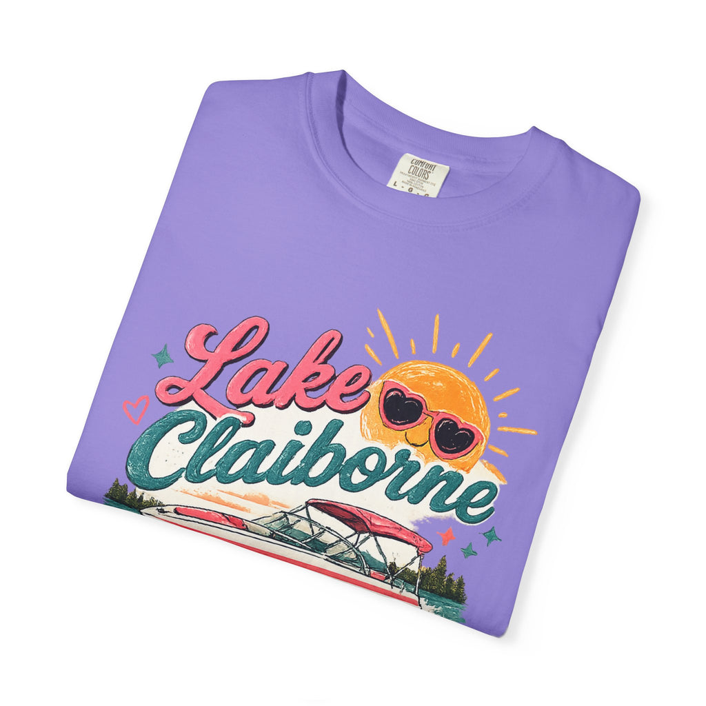 Lake Claiborne T-Shirt — Retro Lakeside Summer Graphic Tee