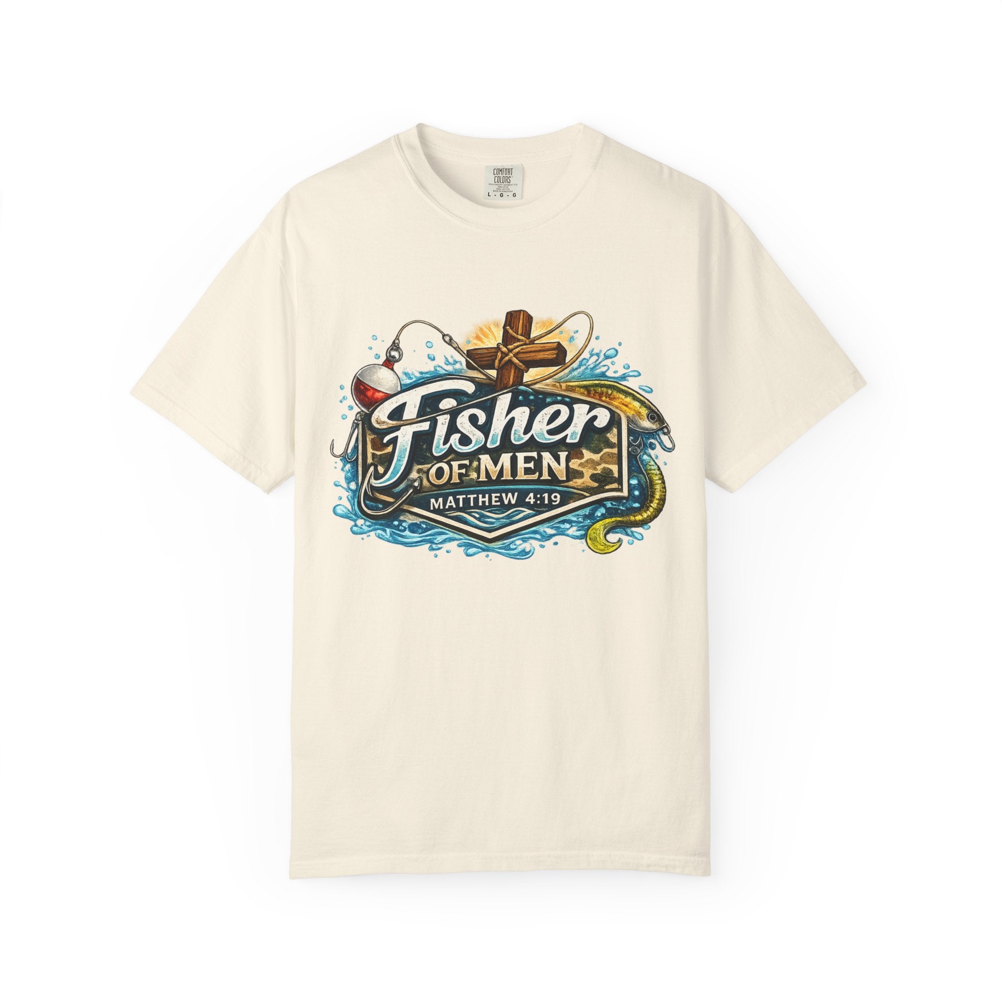 Fisher of Men T-Shirt — Matthew 4:19 Christian Fishing Tee