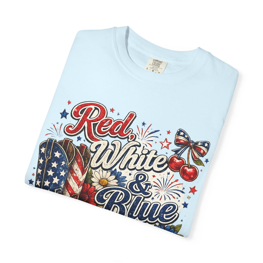 Patriotic Red White & Blue Graphic T-Shirt