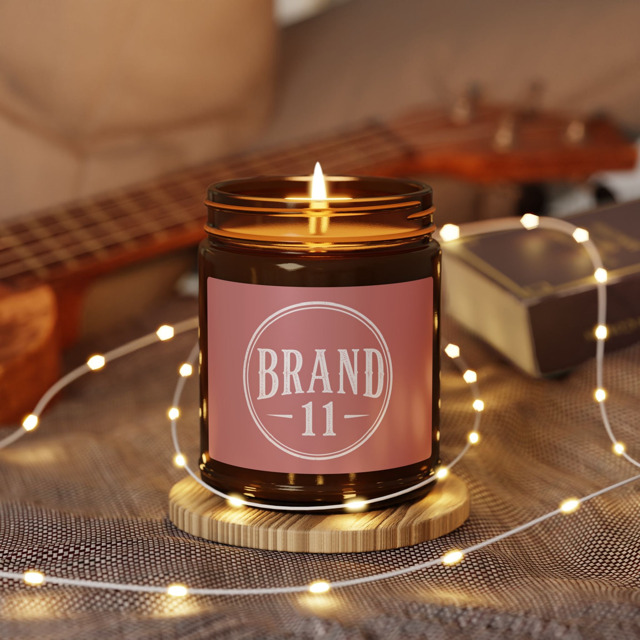 Amber Jar Soy Candle — Scented Aromatherapy Candle in Amber Jar (Multiple Sizes)