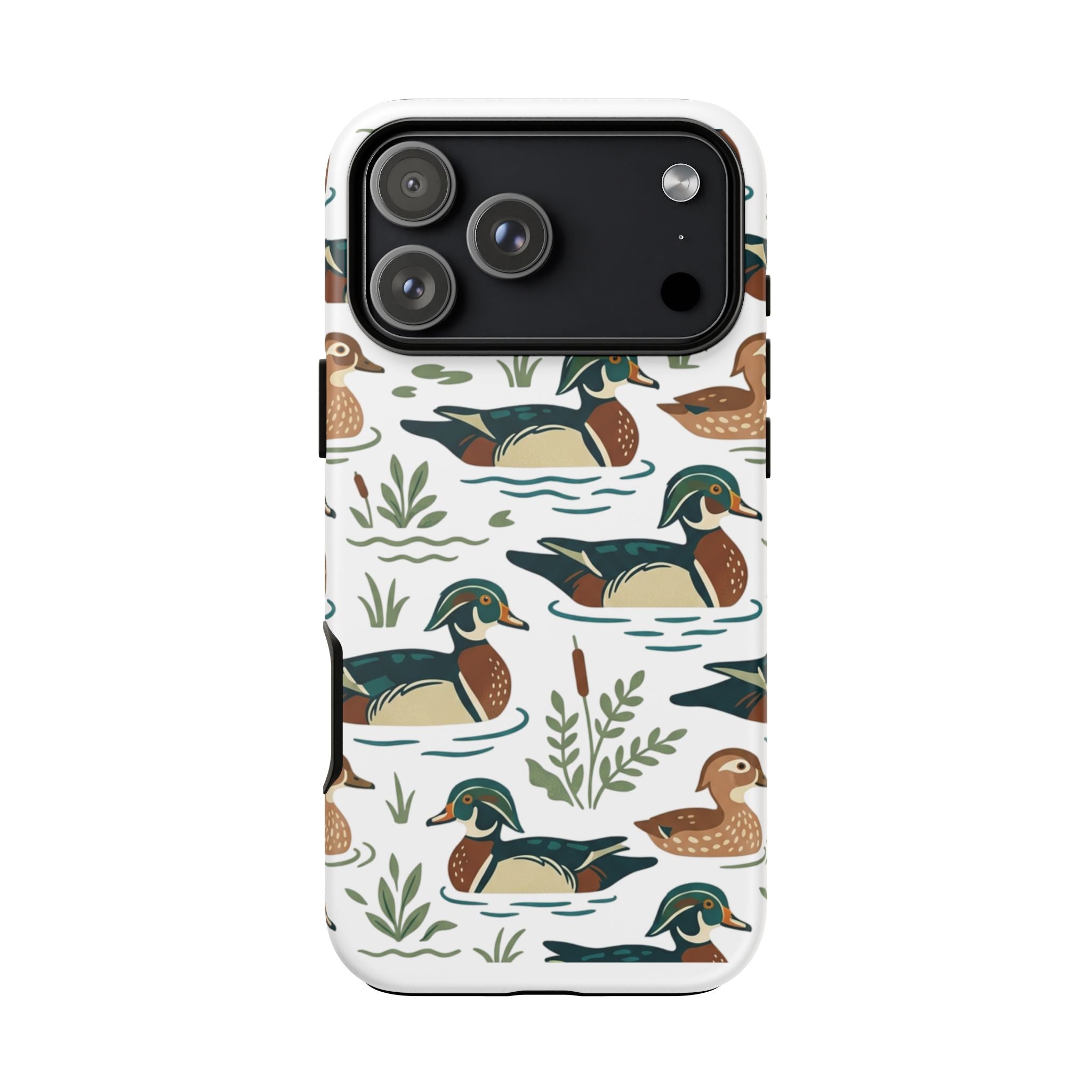 Duck Pattern Phone Case — Cute Woodland Waterfowl iPhone Case