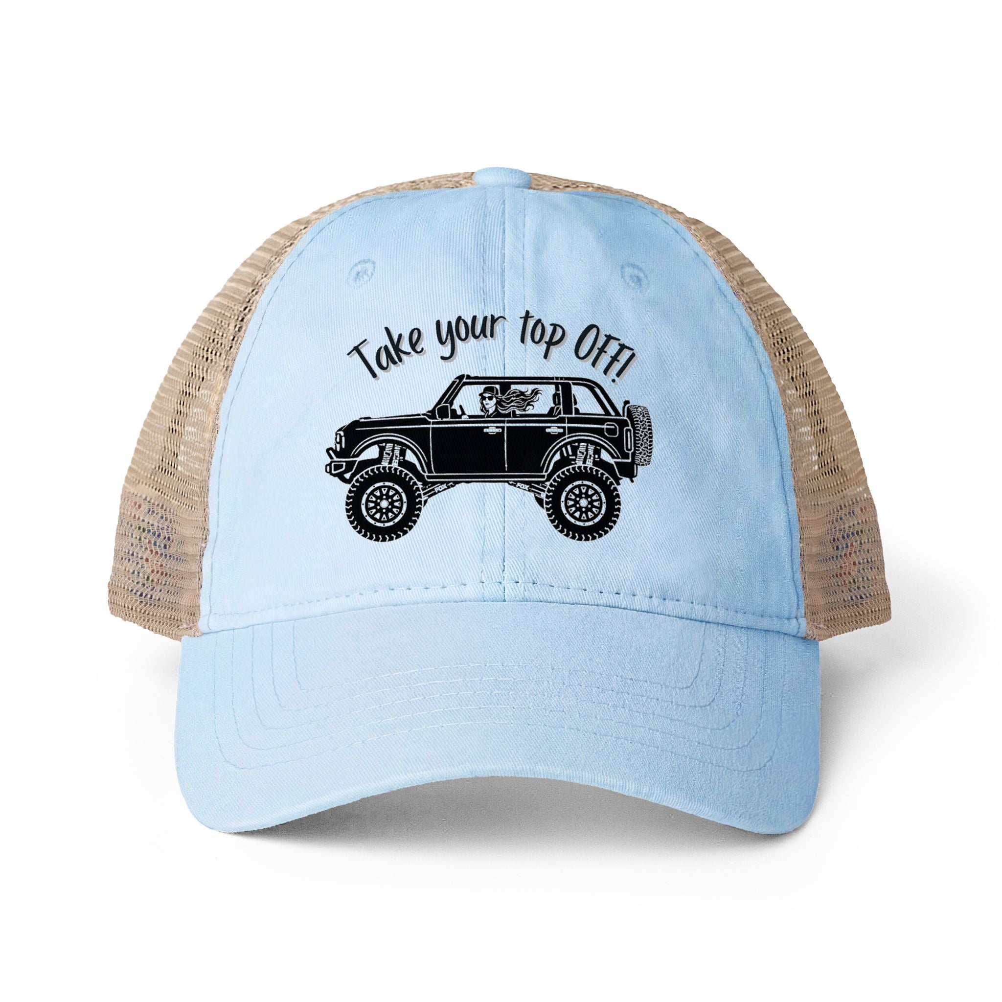 Women's Washed Mesh-Back Cap