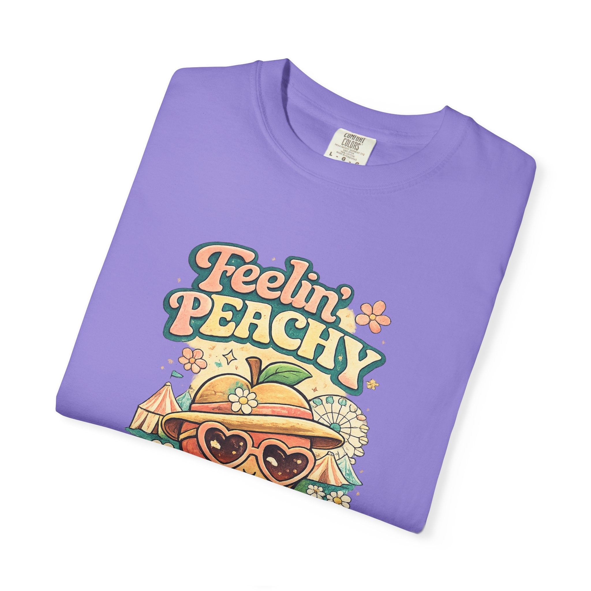 Feelin' Peachy T-Shirt – Retro Summer Peach Graphic Tee