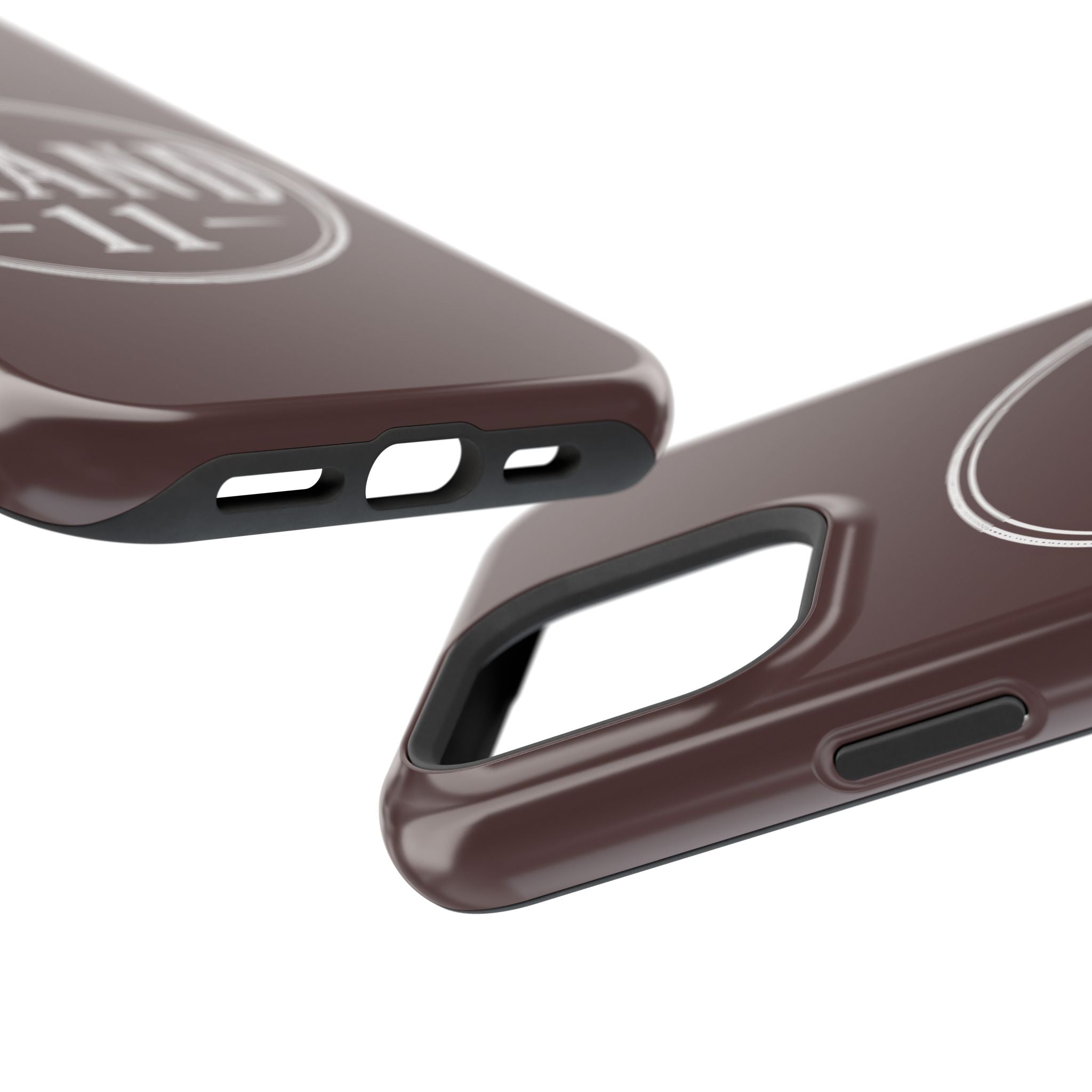 Magnetic Impact-Resistant Phone Case — Vintage 'Brand 11' Logo, MagSafe-Compatible Protective Cover