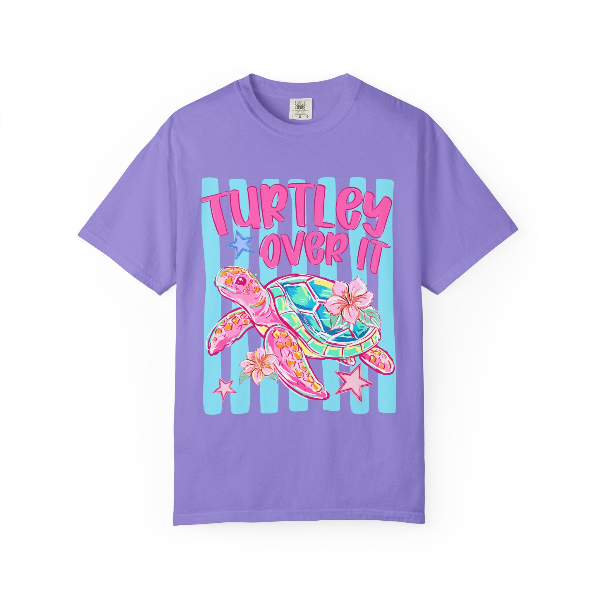 Turtley Over It Sea Turtle Graphic T-Shirt