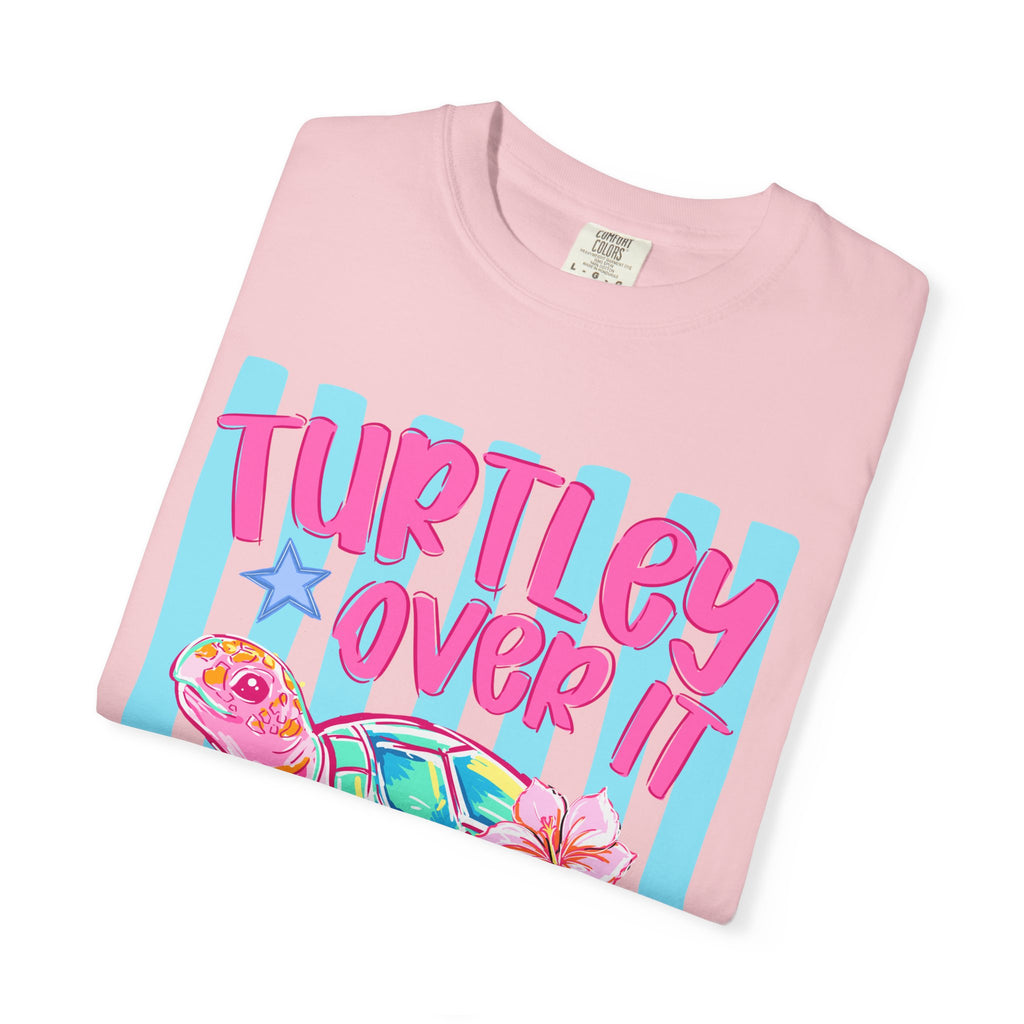 Turtley Over It Sea Turtle Graphic T-Shirt