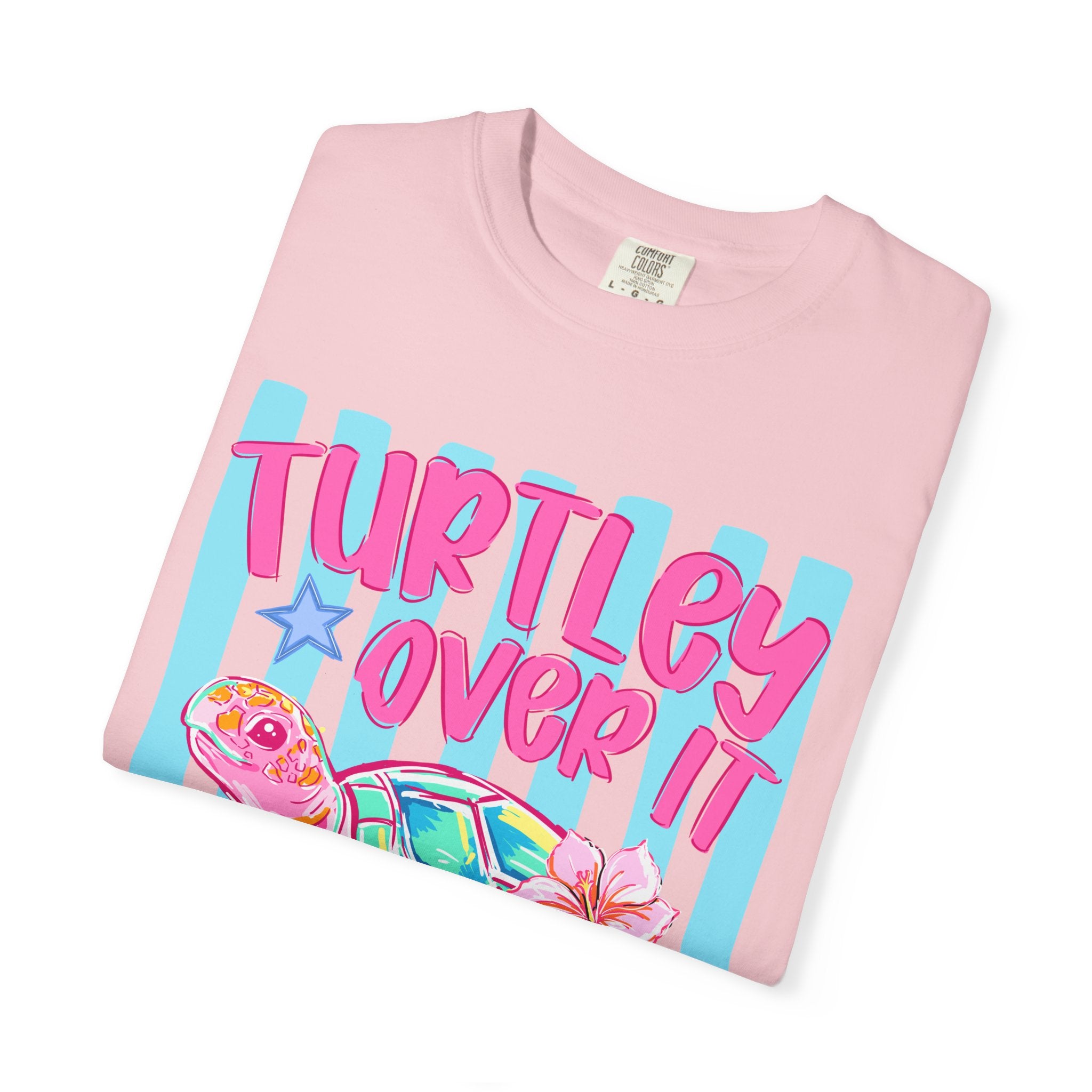 Turtley Over It Sea Turtle Graphic T-Shirt