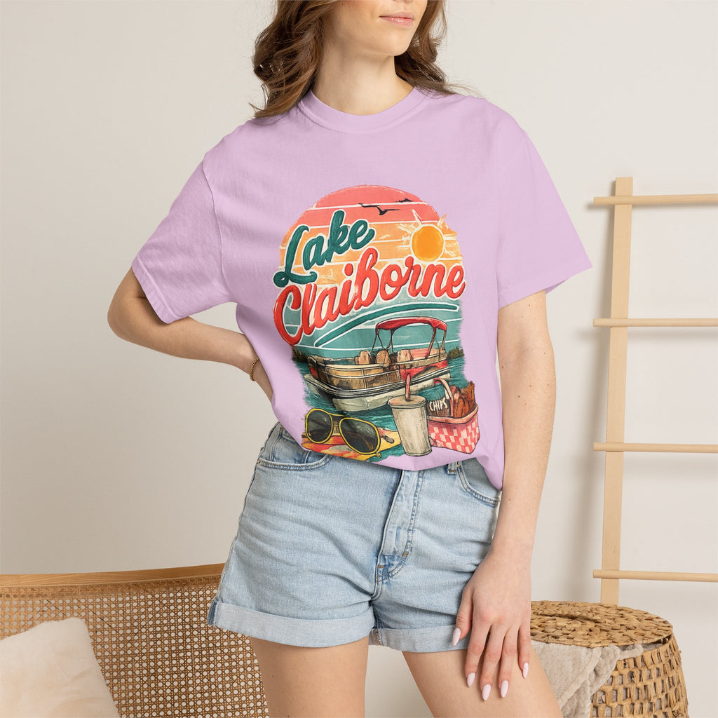 Lake Claiborne Retro Picnic T-Shirt