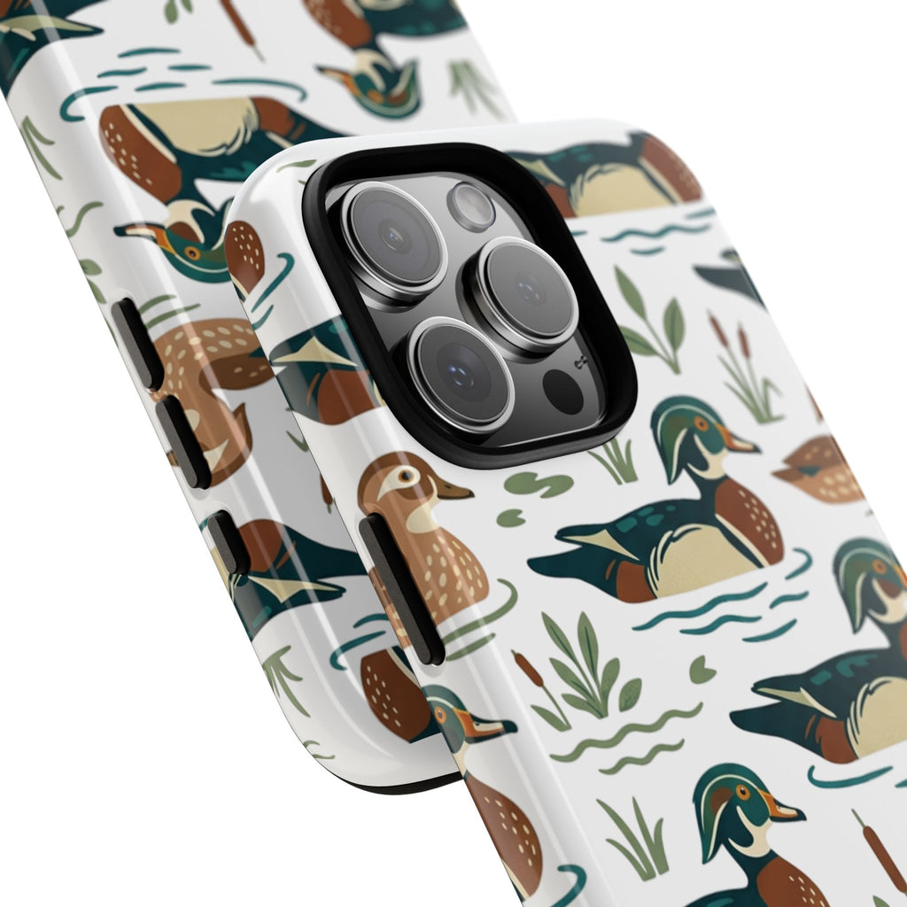 Duck Pattern Phone Case — Cute Woodland Waterfowl iPhone Case