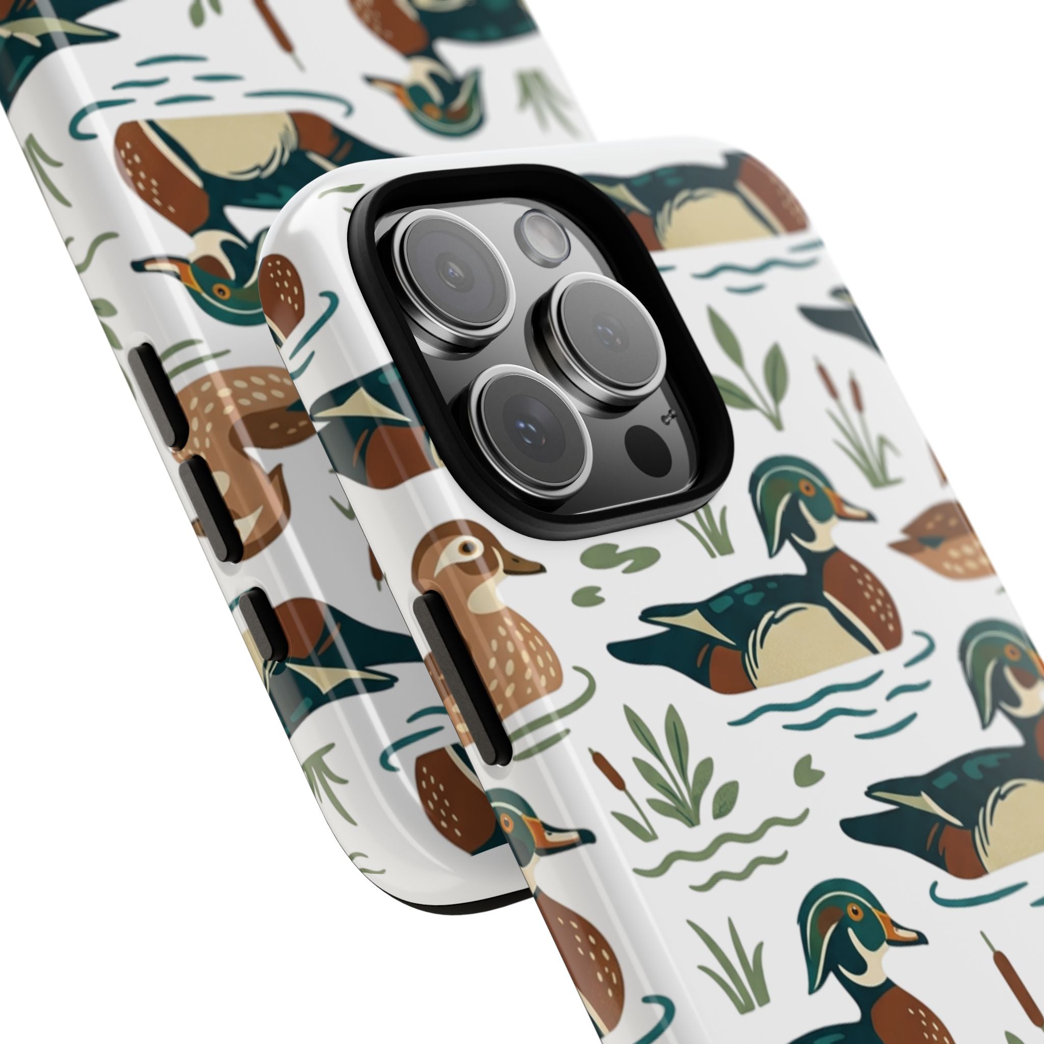 Duck Pattern Phone Case — Cute Woodland Waterfowl iPhone Case