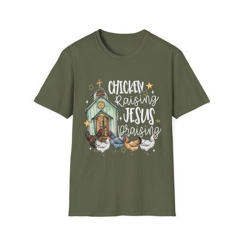 Chicken Raising, Jesus Praising T-Shirt