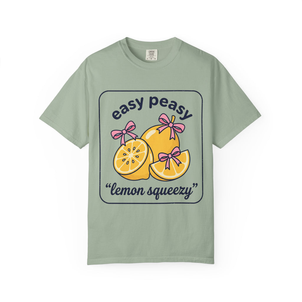 Easy Peasy Lemon Squeezy T-Shirt — Cute Citrus Graphic Tee