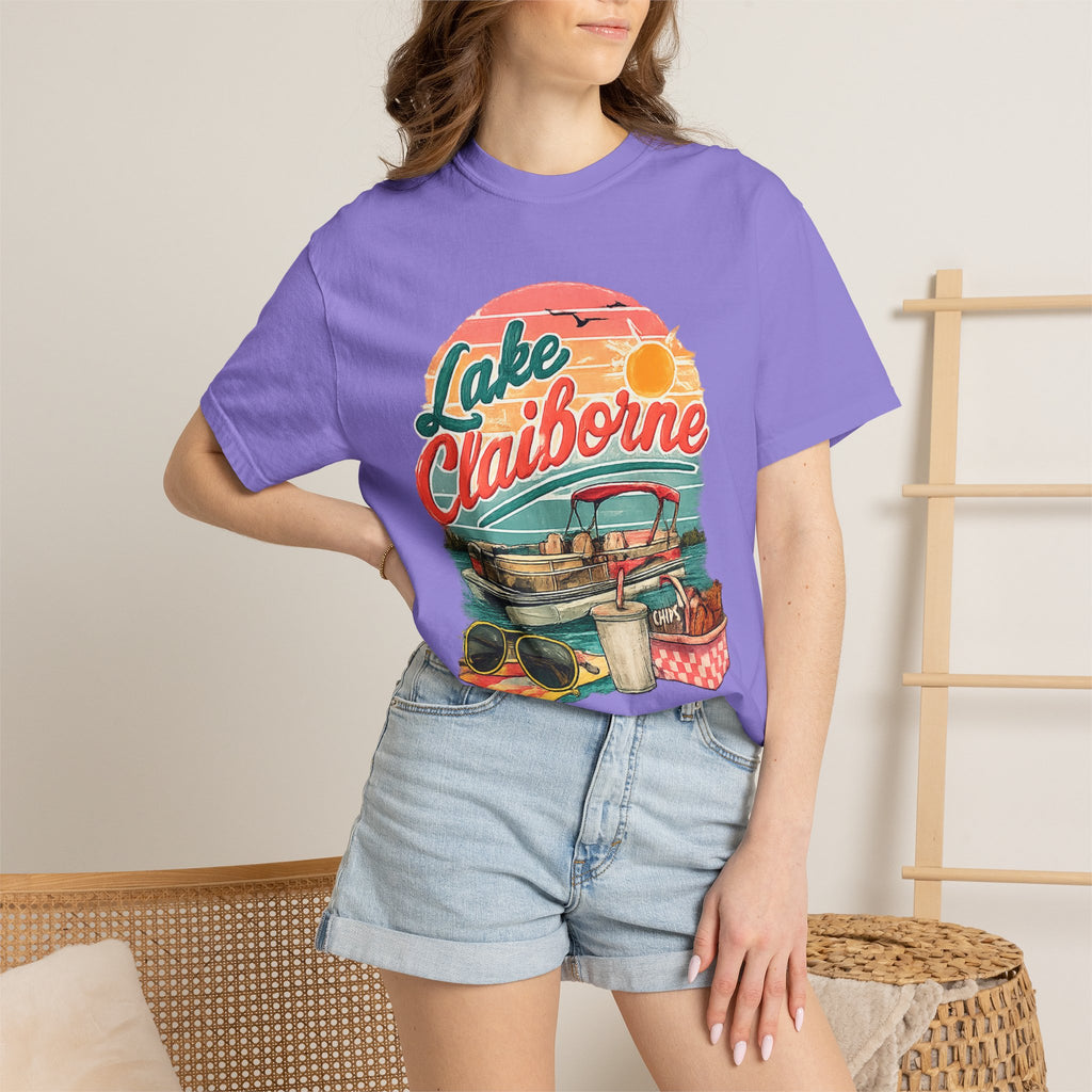 Lake Claiborne Retro Picnic T-Shirt
