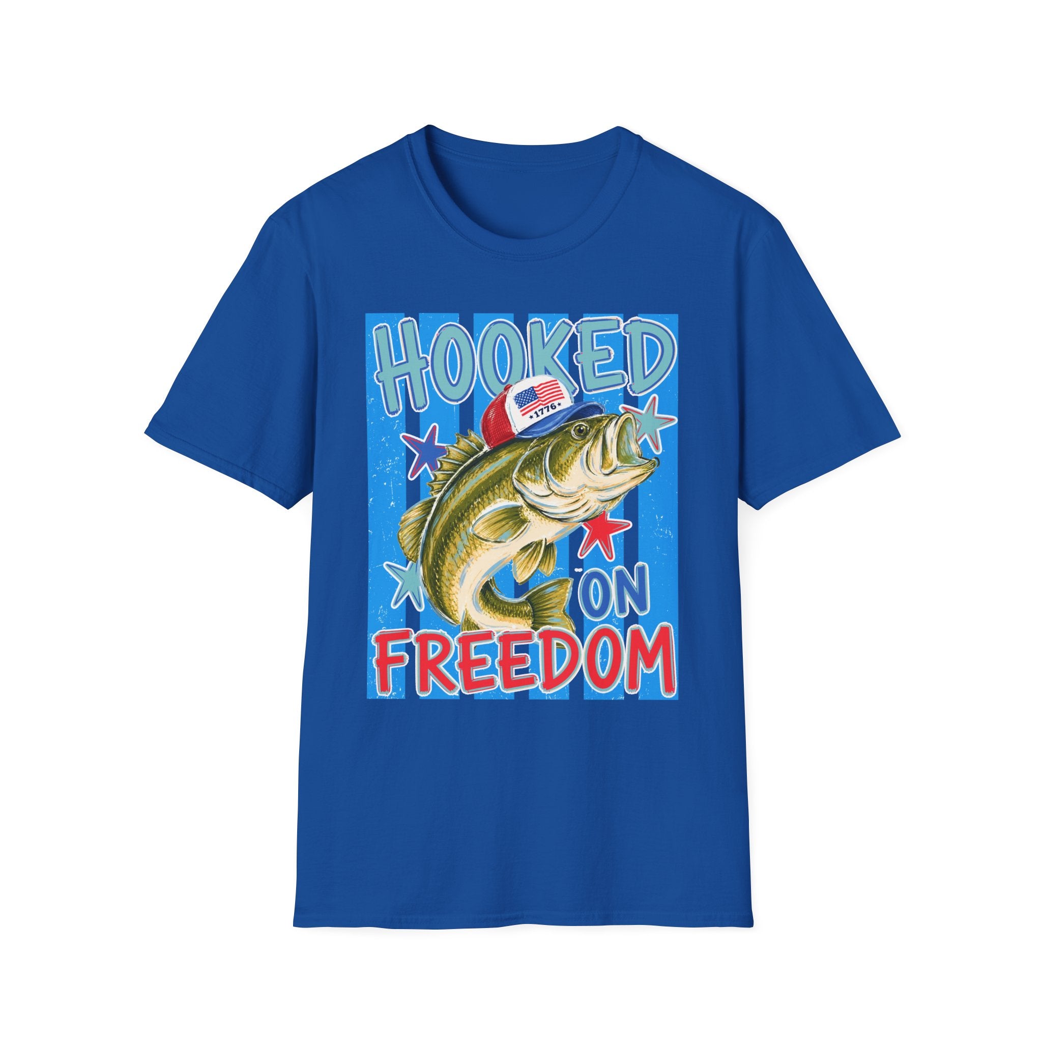 Hooked on Freedom Fishing T-Shirt
