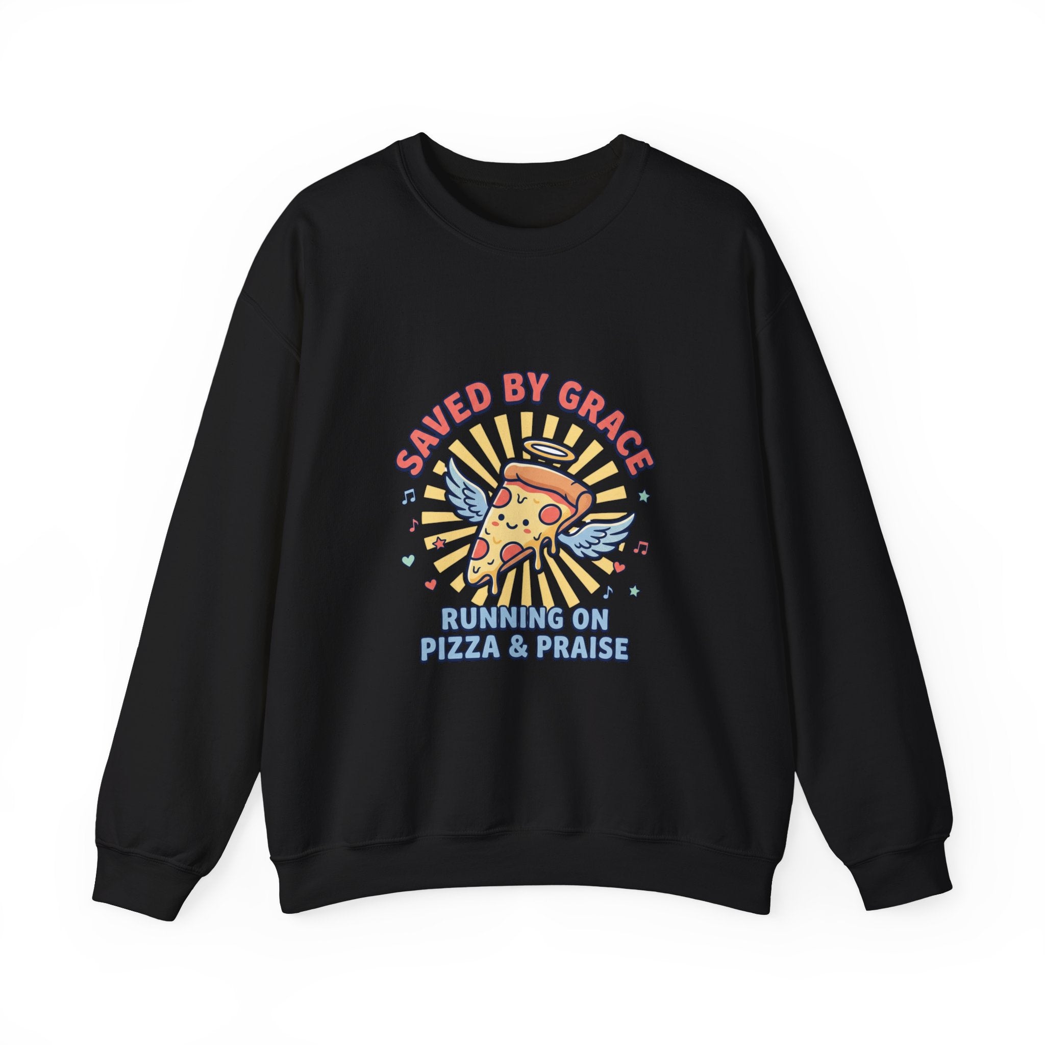 Saved by Grace Crewneck Sweatshirt | Christian memes, church camp retro