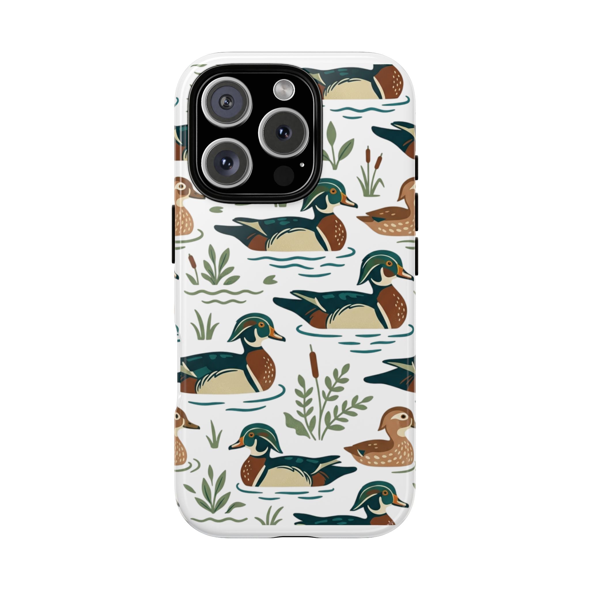 Duck Pattern Phone Case — Cute Woodland Waterfowl iPhone Case