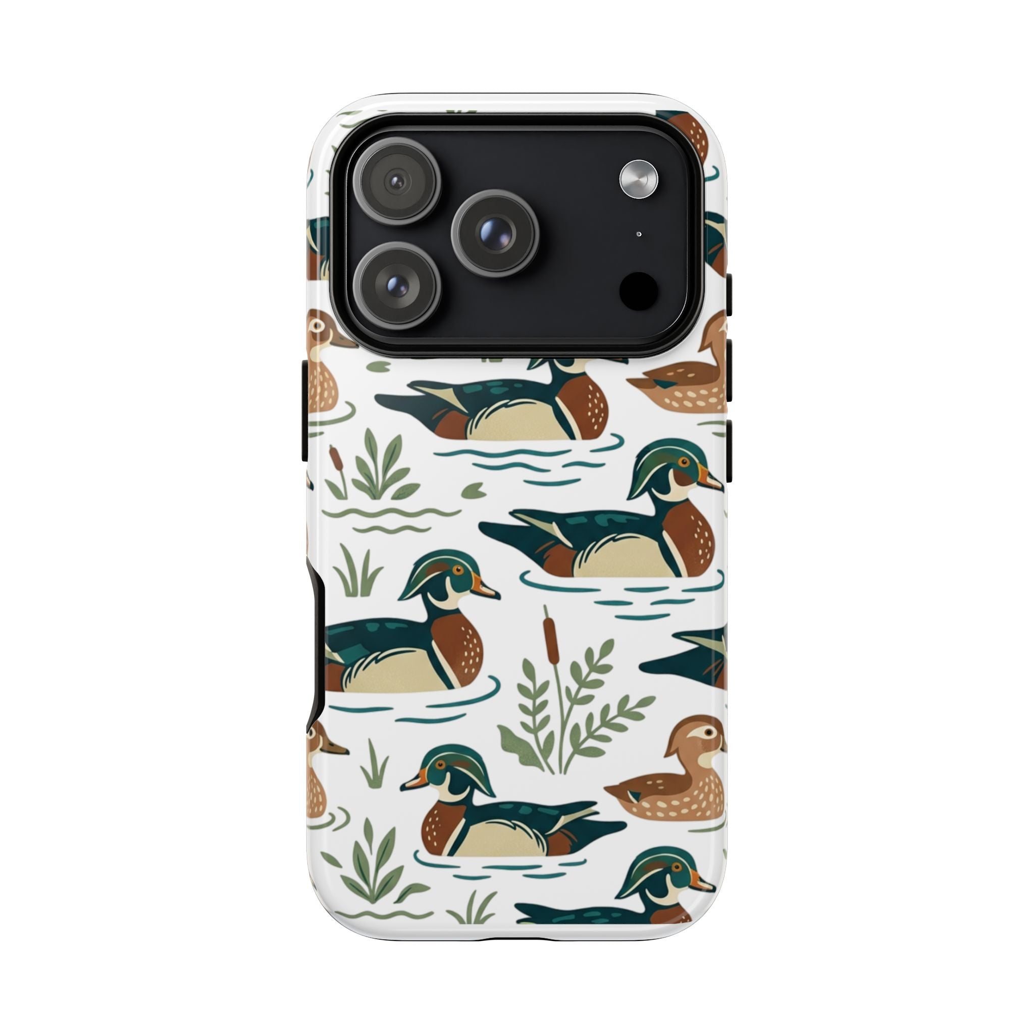 Duck Pattern Phone Case — Cute Woodland Waterfowl iPhone Case