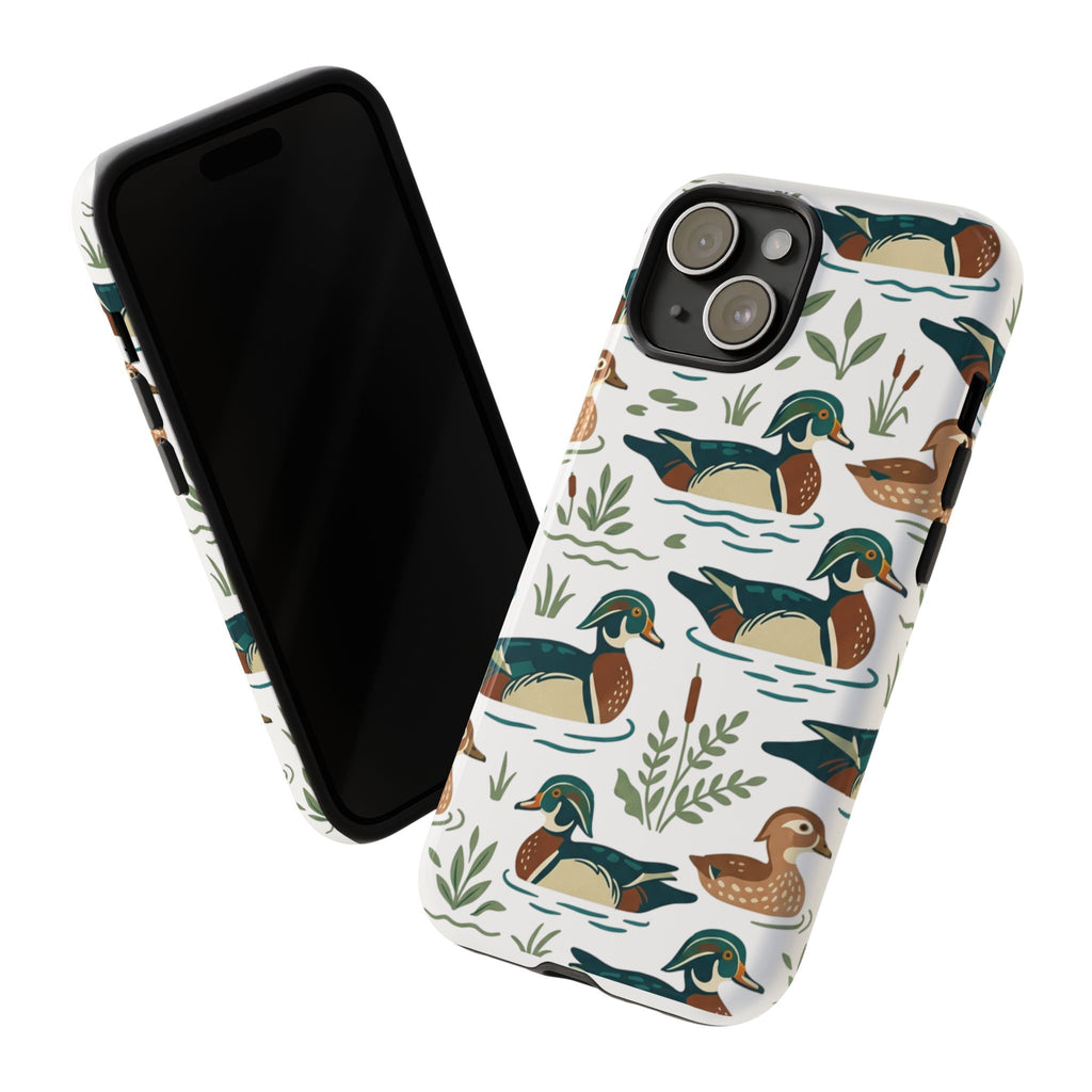 Duck Pattern Phone Case — Cute Woodland Waterfowl iPhone Case