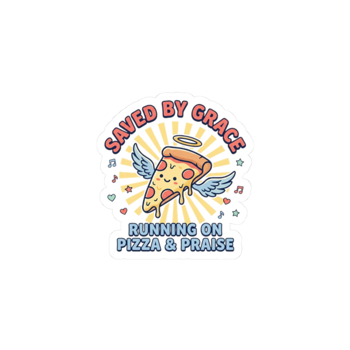 Saved By Grace Sticker | Christian Memes, Church Camp Vibe