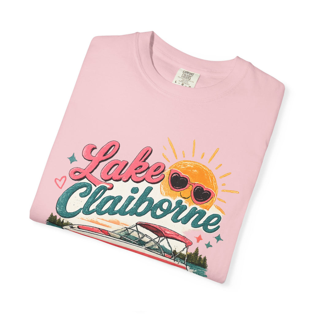 Lake Claiborne T-Shirt — Retro Lakeside Summer Graphic Tee