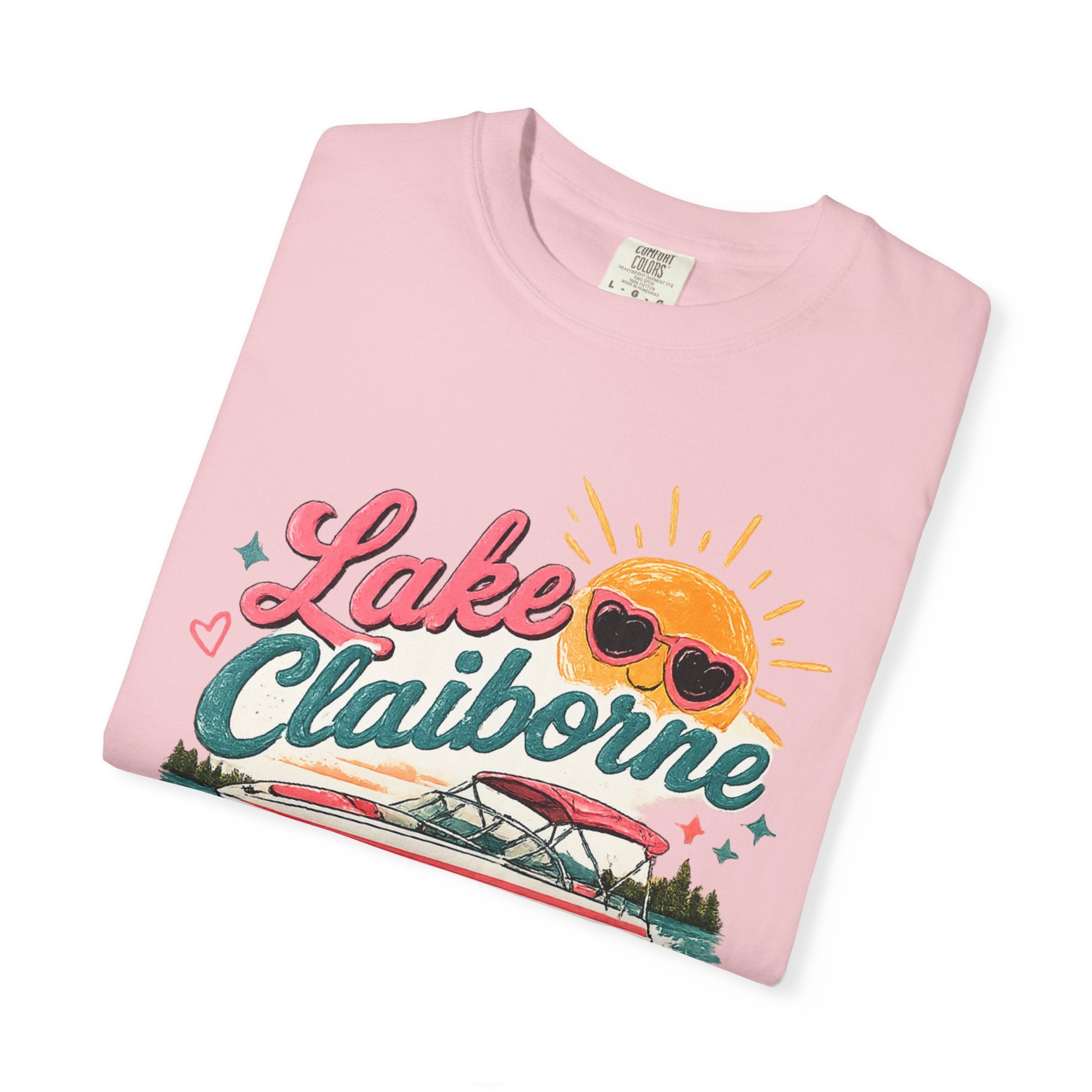Lake Claiborne T-Shirt — Retro Lakeside Summer Graphic Tee