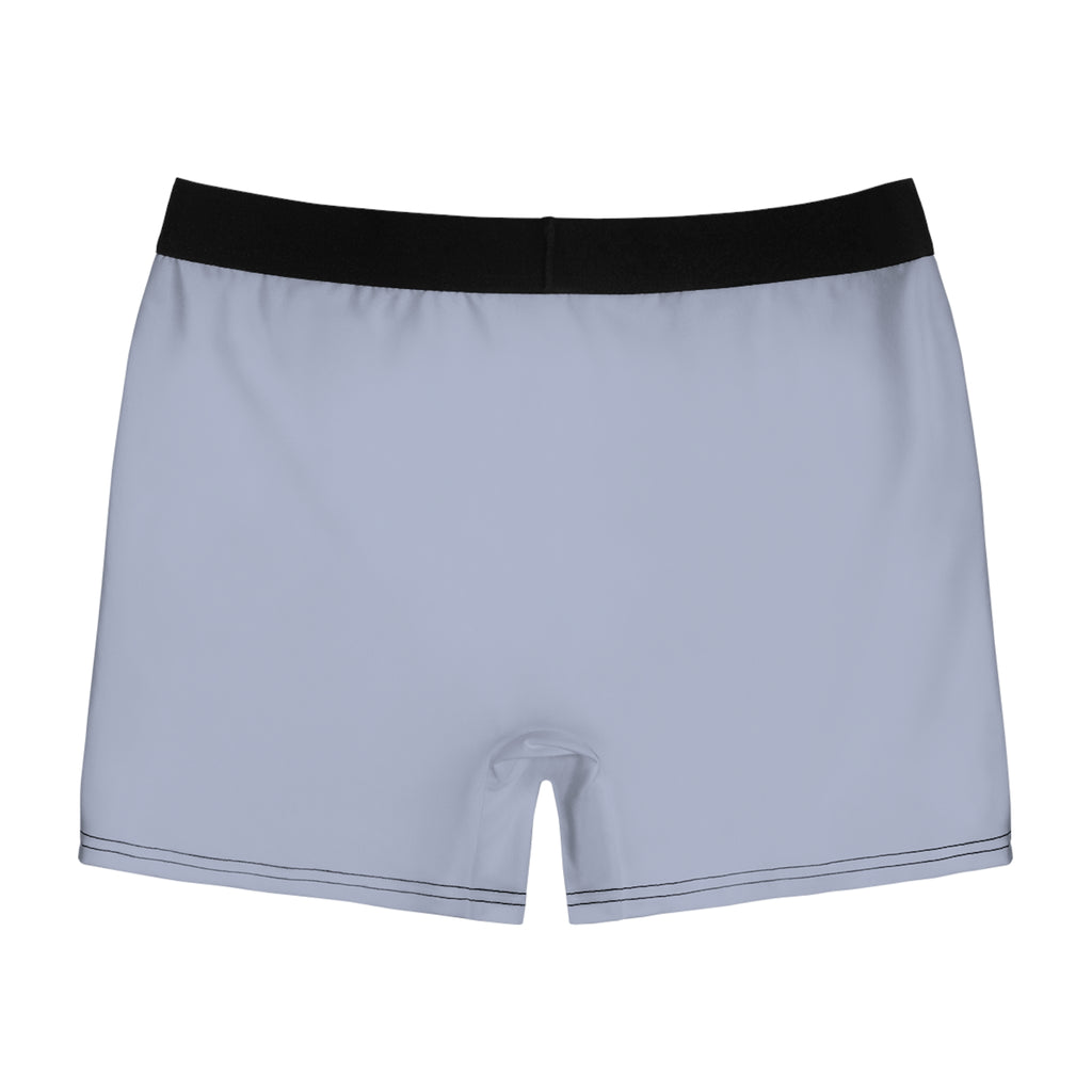 Light Gray Men's Boxer Briefs — Comfortable All-Over-Print Underwear