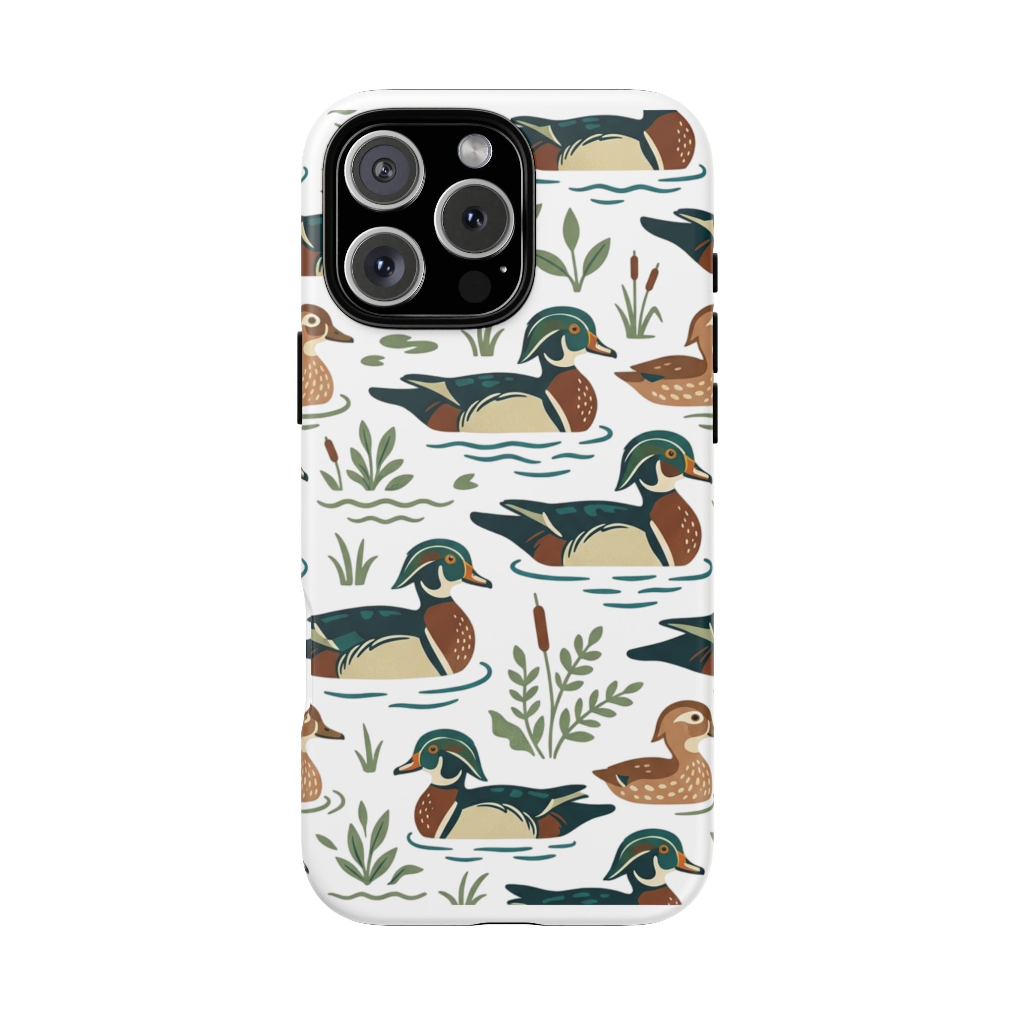 Duck Pattern Phone Case — Cute Woodland Waterfowl iPhone Case