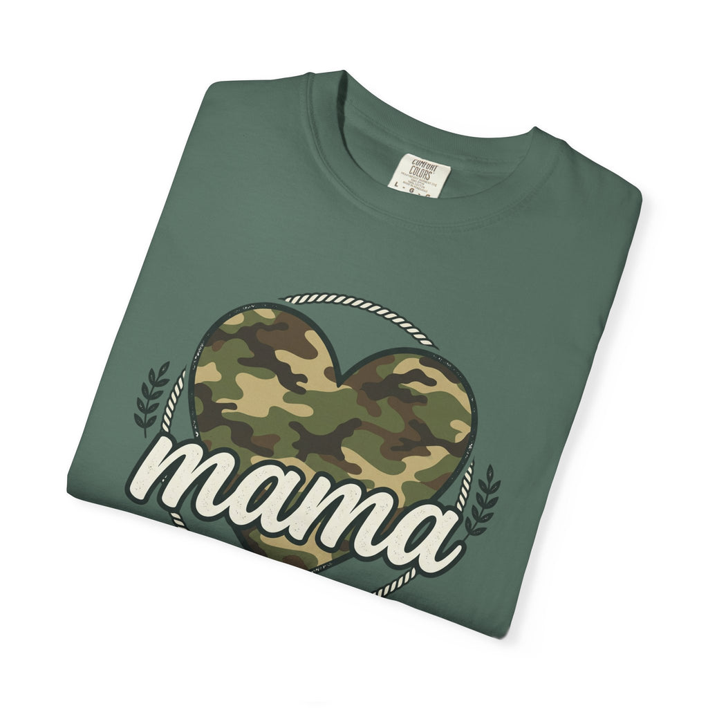 Mama Camo Heart T-Shirt — Military Camouflage Mom Tee