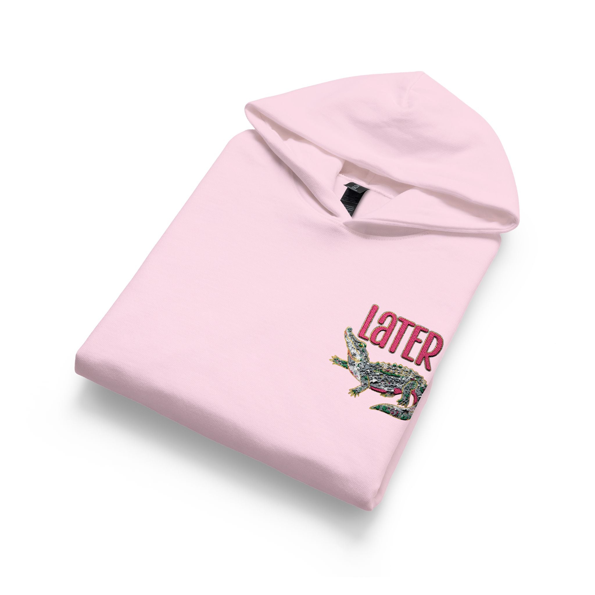 Youth Hooded Sweatshirt - 'Love' Floral Graphic Chest Pocket Design, Cozy Casual Pullover for Kids