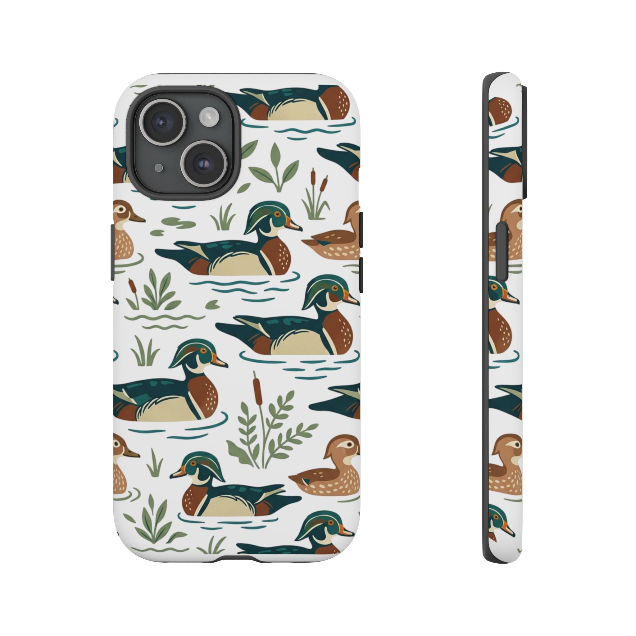 Duck Pattern Phone Case — Cute Woodland Waterfowl iPhone Case