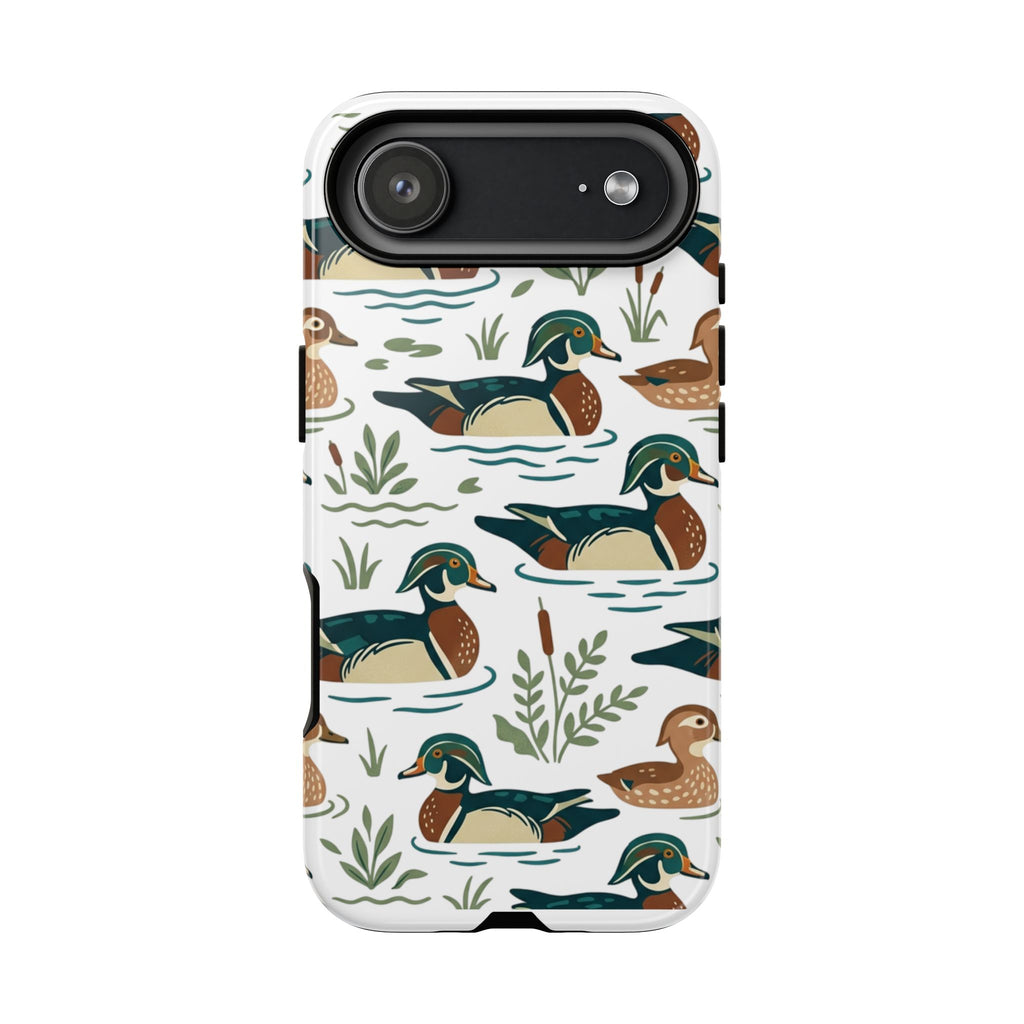 Duck Pattern Phone Case — Cute Woodland Waterfowl iPhone Case