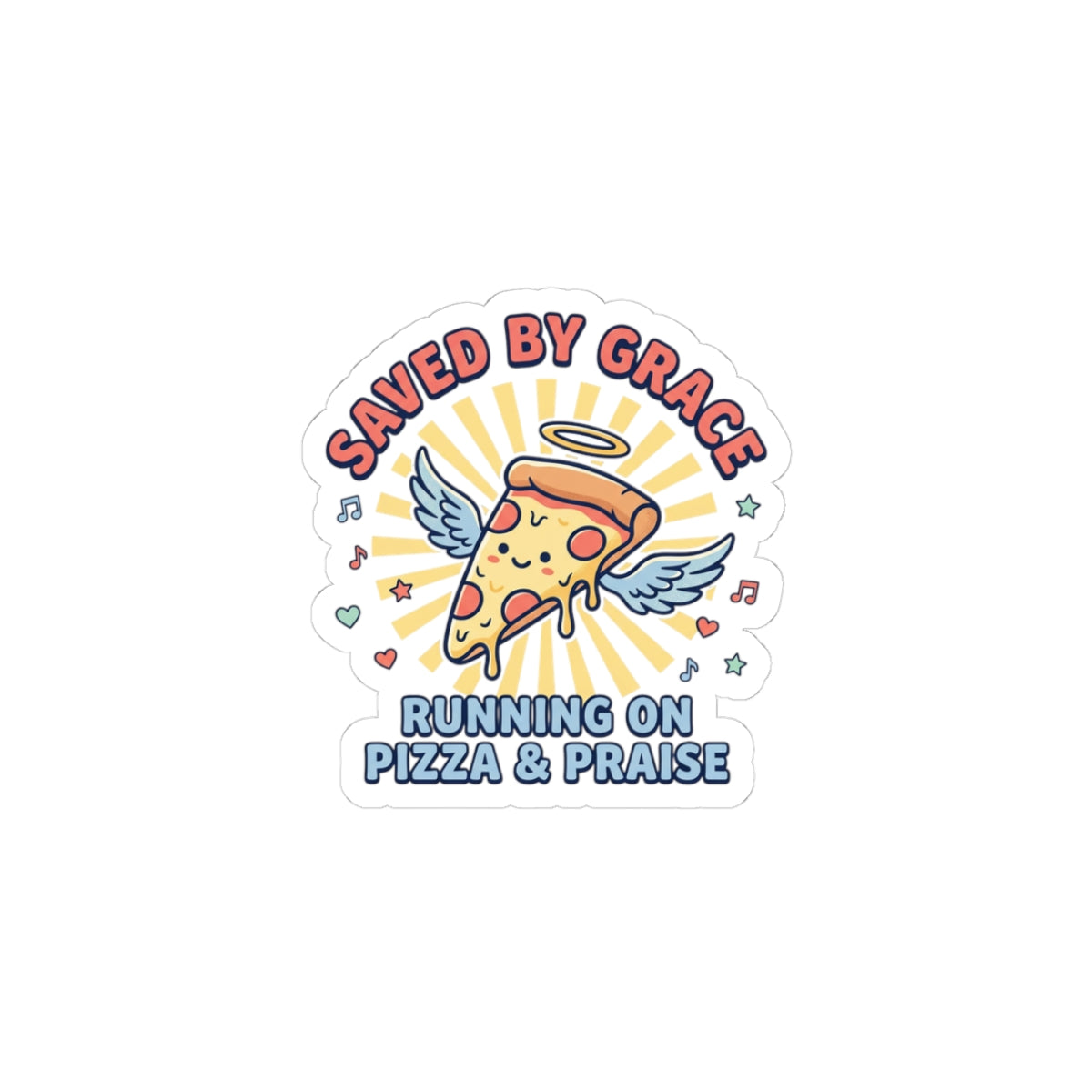 Saved By Grace Sticker | Christian Memes, Church Camp Vibe
