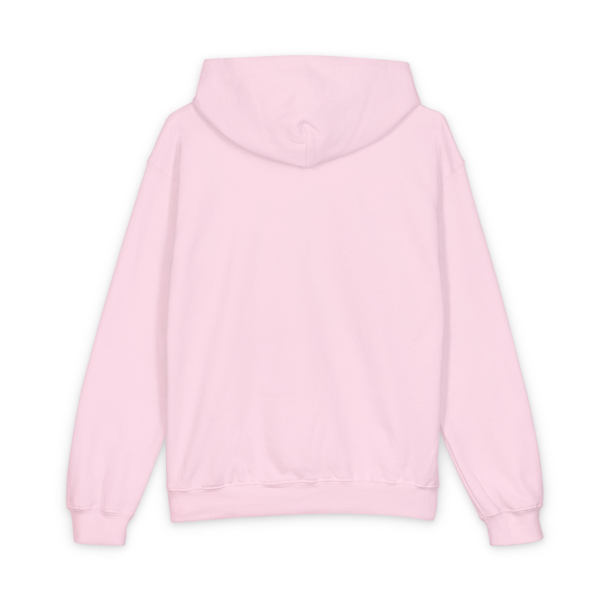 Youth Hooded Sweatshirt - 'Love' Floral Graphic Chest Pocket Design, Cozy Casual Pullover for Kids