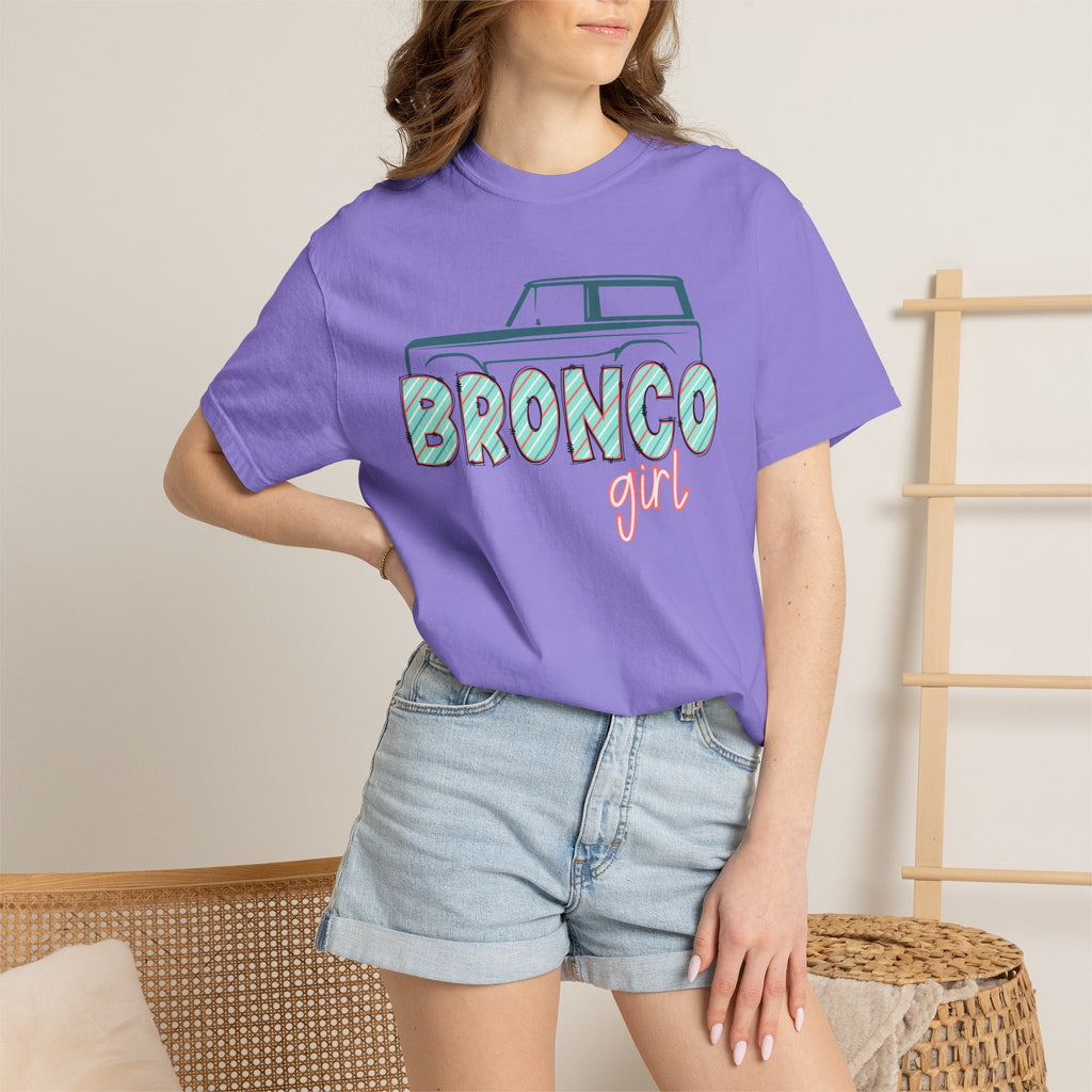 Bronco Girl T‑Shirt — Vintage SUV Graphic Tee for Women, 'Bronco Girl'