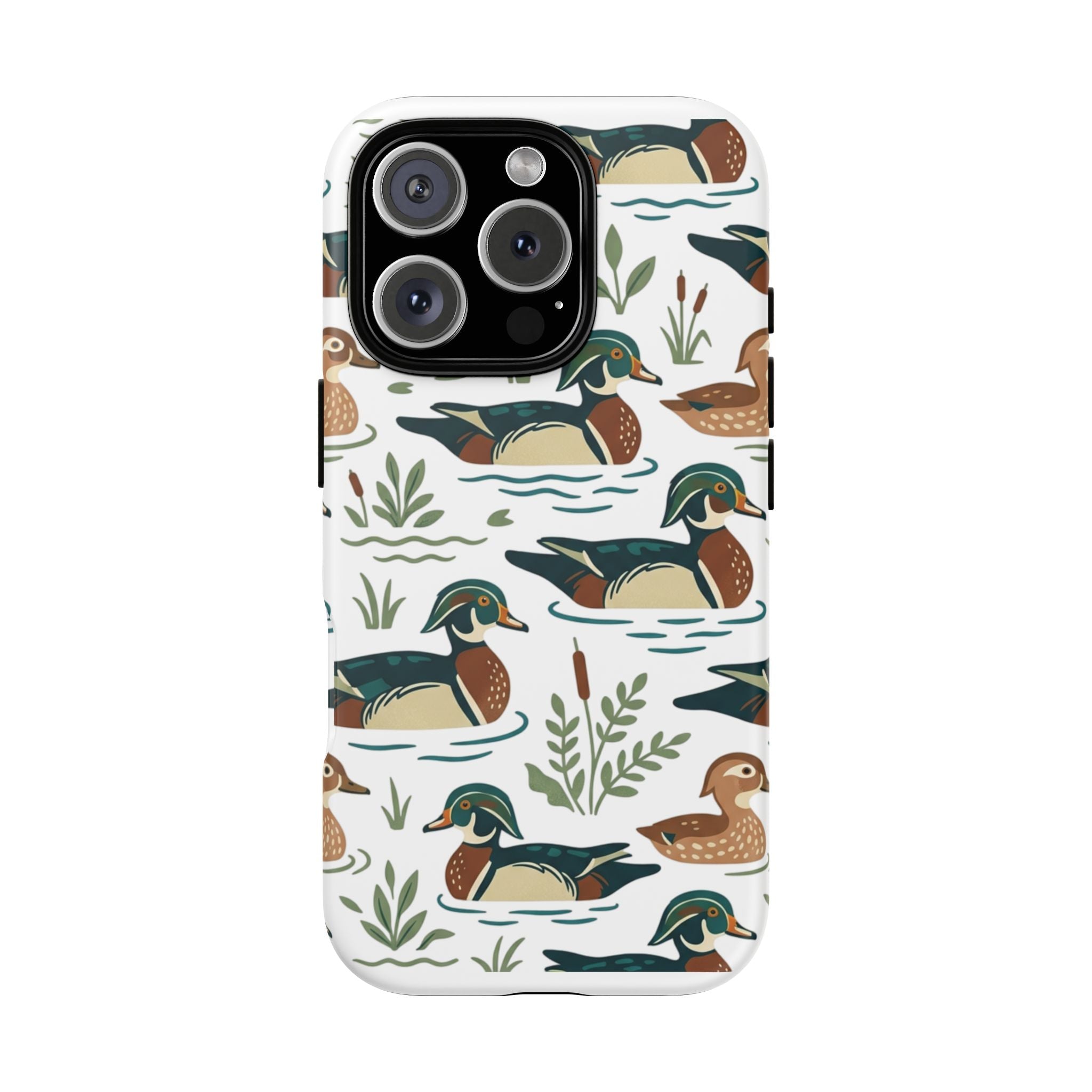 Duck Pattern Phone Case — Cute Woodland Waterfowl iPhone Case