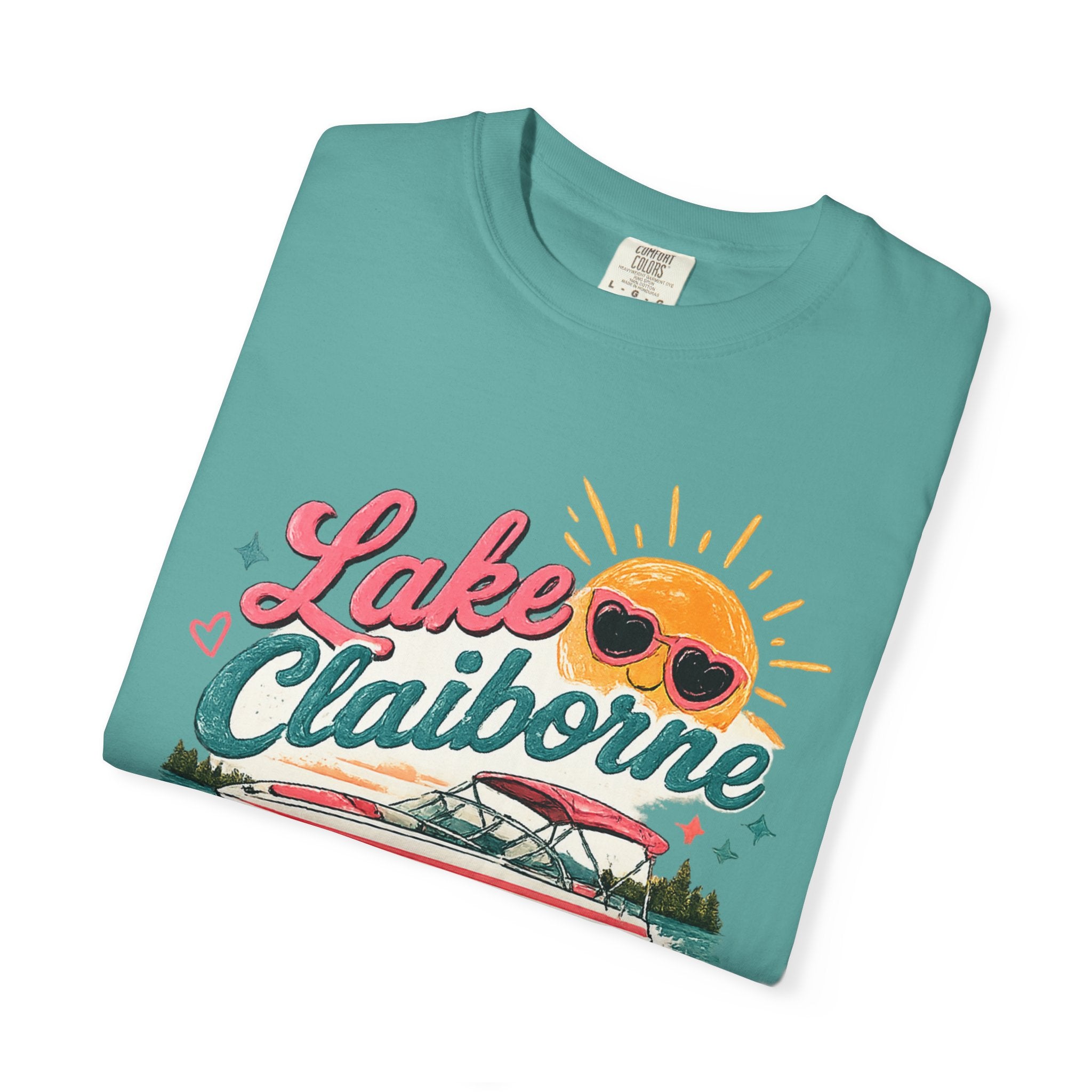 Lake Claiborne T-Shirt — Retro Lakeside Summer Graphic Tee