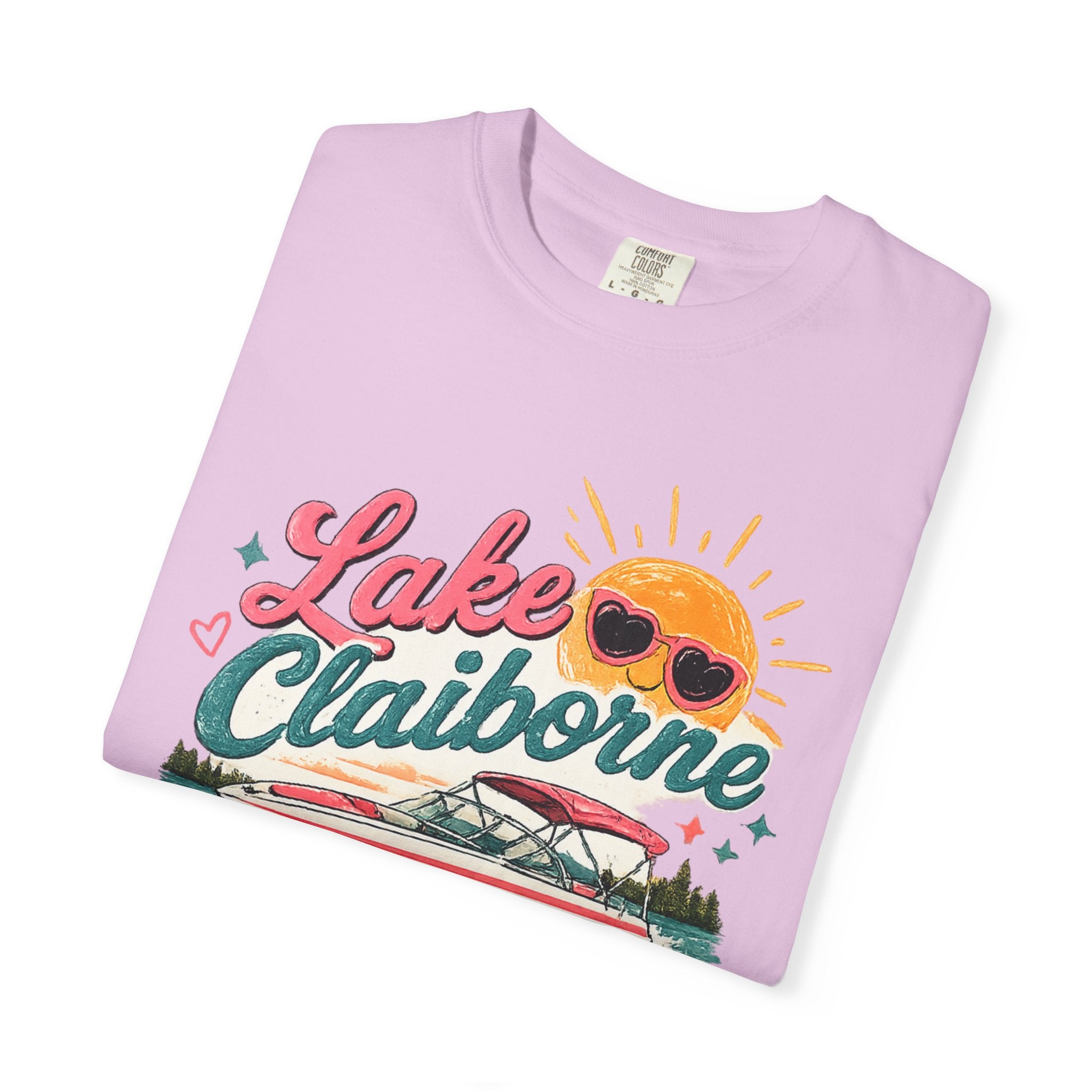 Lake Claiborne T-Shirt — Retro Lakeside Summer Graphic Tee