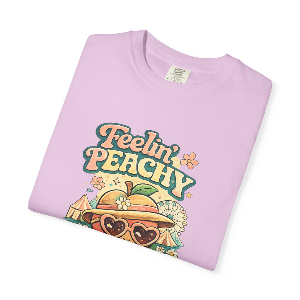 Feelin' Peachy T-Shirt – Retro Summer Peach Graphic Tee