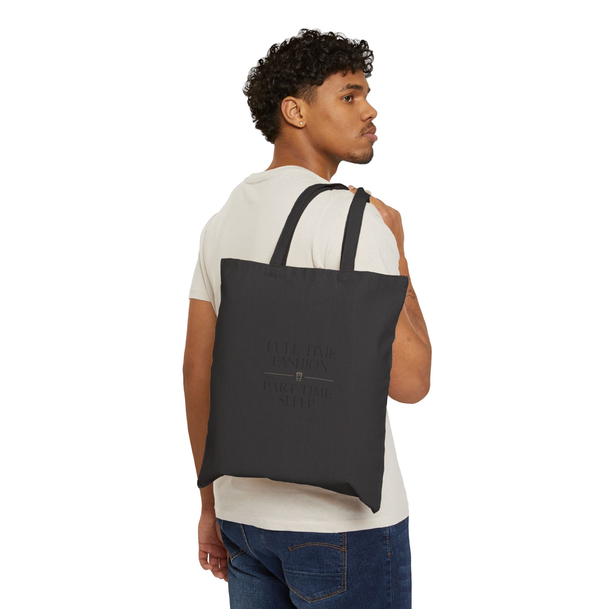 Full Time Fashion Part Time Sleep Tote | Parisian Chic, Magazine Font