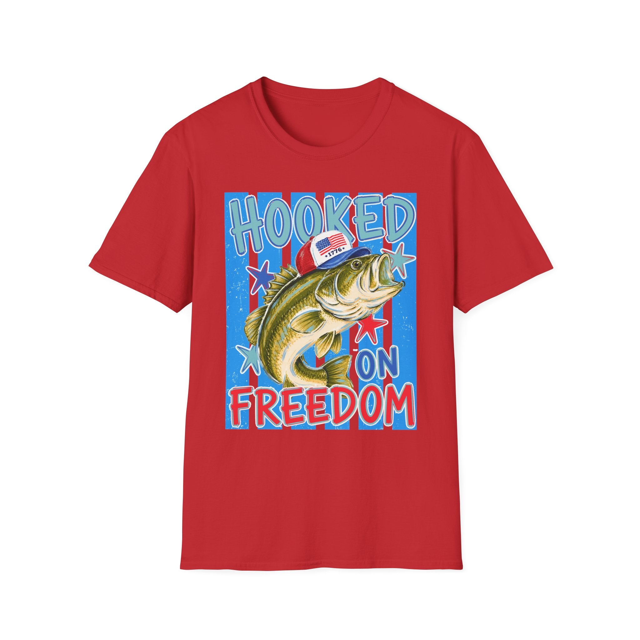 Hooked on Freedom Fishing T-Shirt