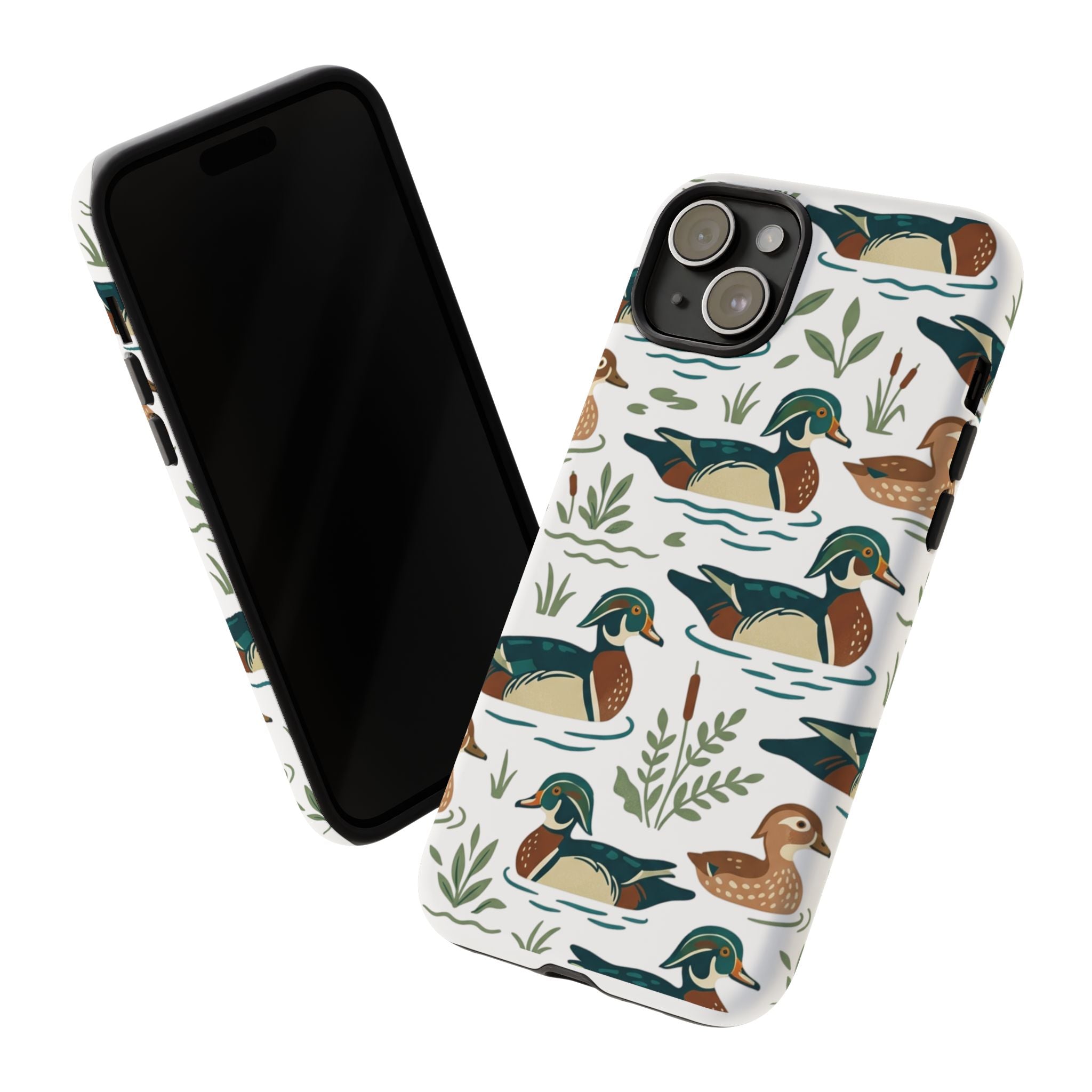 Duck Pattern Phone Case — Cute Woodland Waterfowl iPhone Case