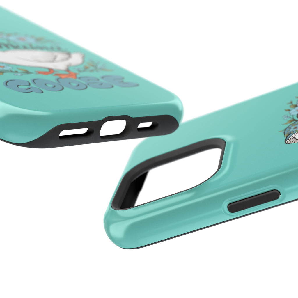 Mama Goose Phone Case — Cute Floral Goose Magnetic Impact‑Resistant Cover