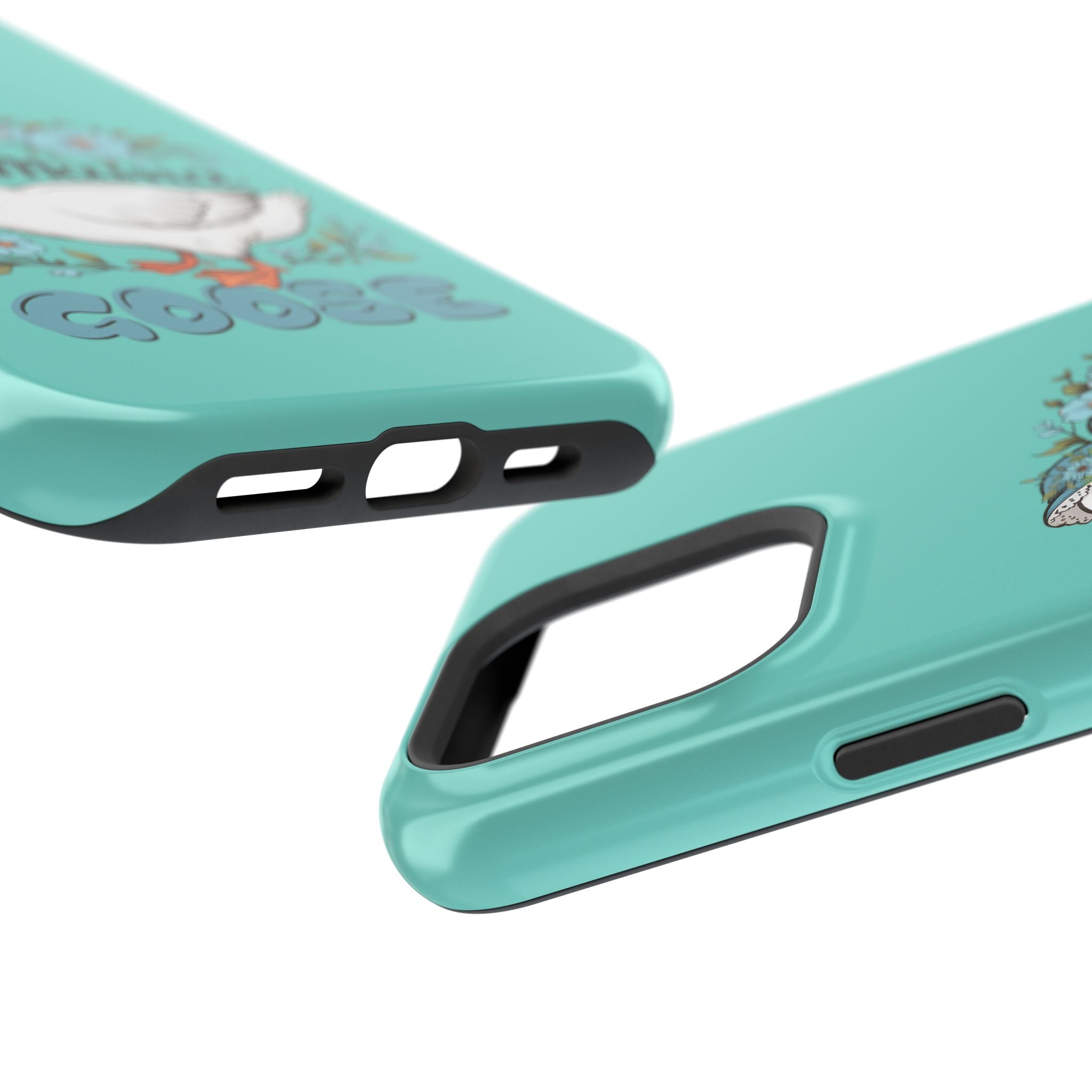Mama Goose Phone Case — Cute Floral Goose Magnetic Impact‑Resistant Cover