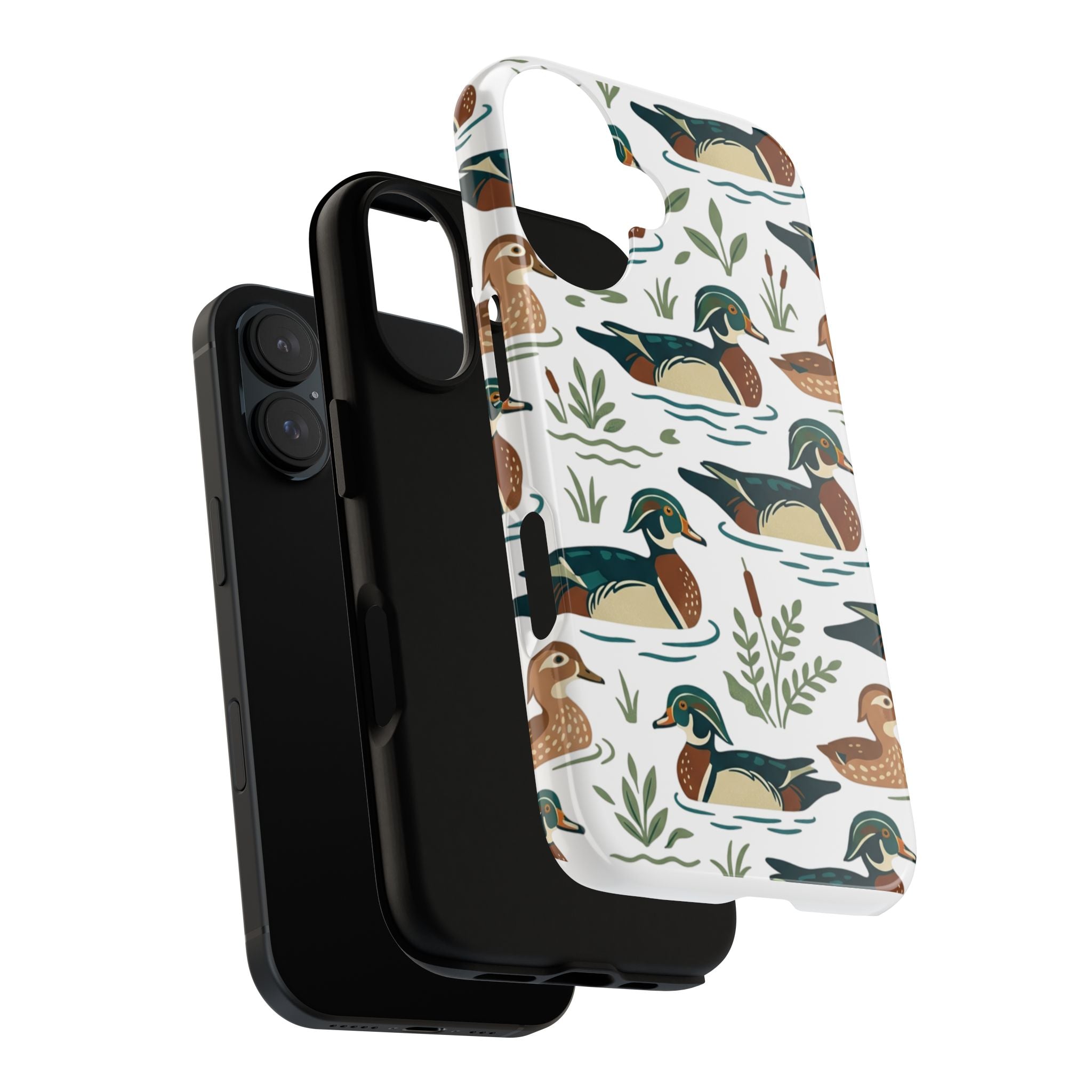 Duck Pattern Phone Case — Cute Woodland Waterfowl iPhone Case