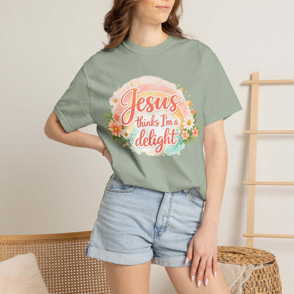 Jesus Thinks I’m a Delight Floral T-Shirt