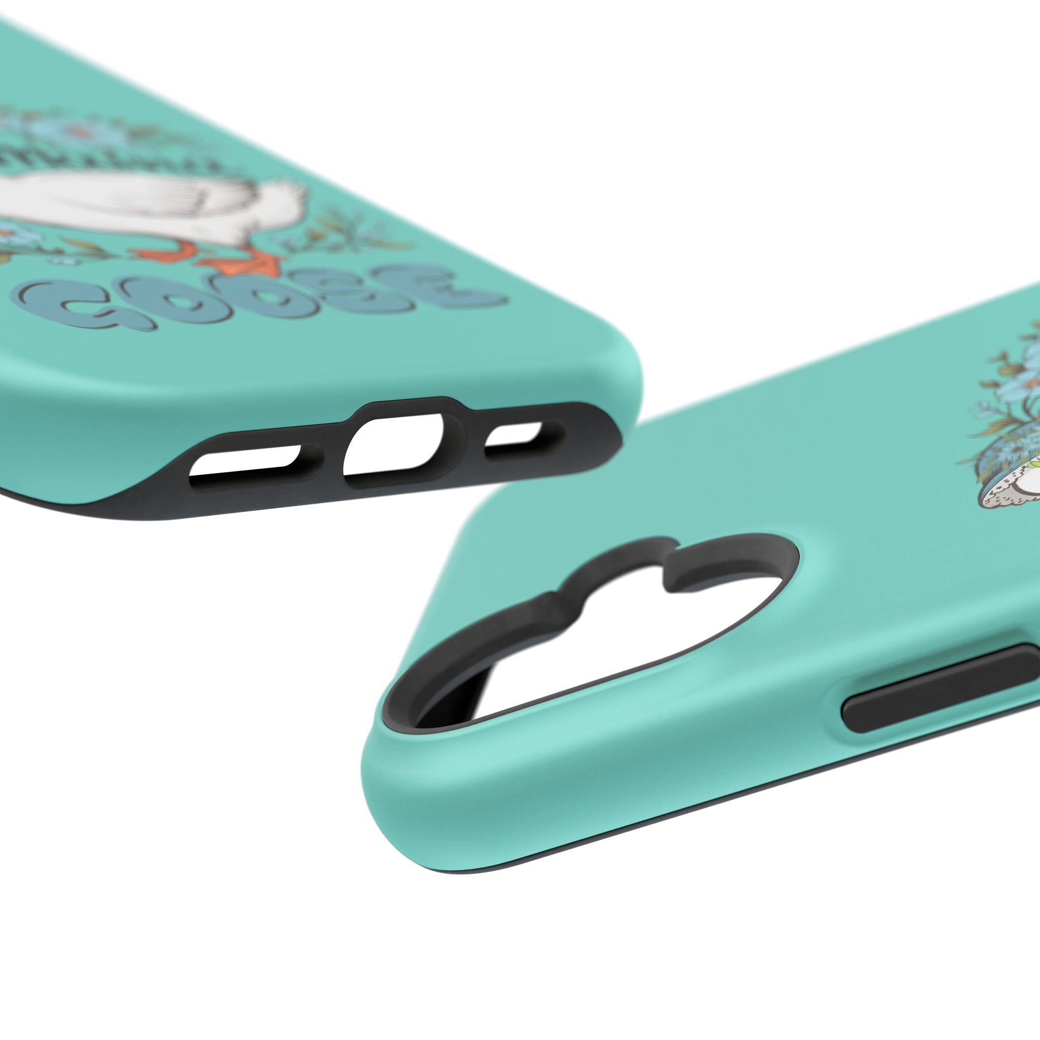 Mama Goose Phone Case — Cute Floral Goose Magnetic Impact‑Resistant Cover