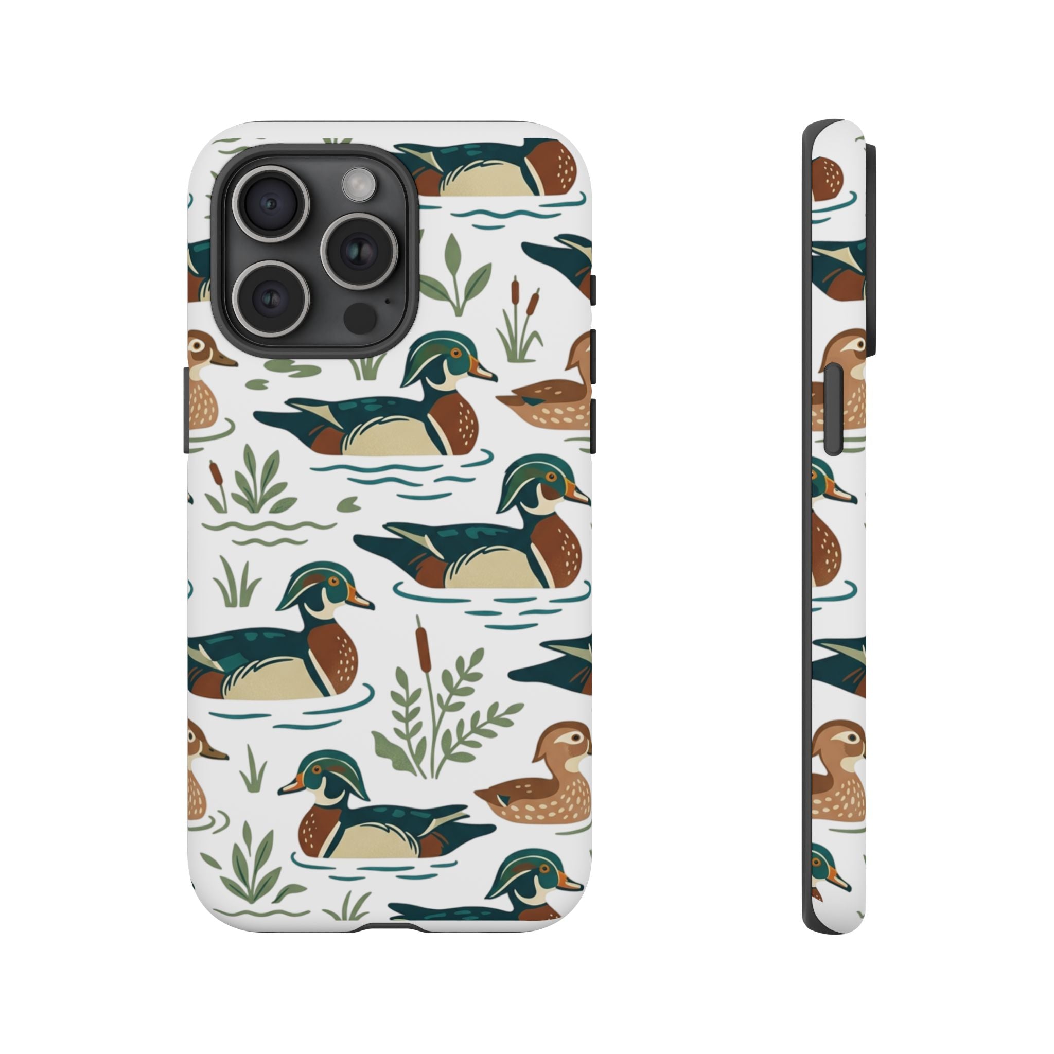 Duck Pattern Phone Case — Cute Woodland Waterfowl iPhone Case