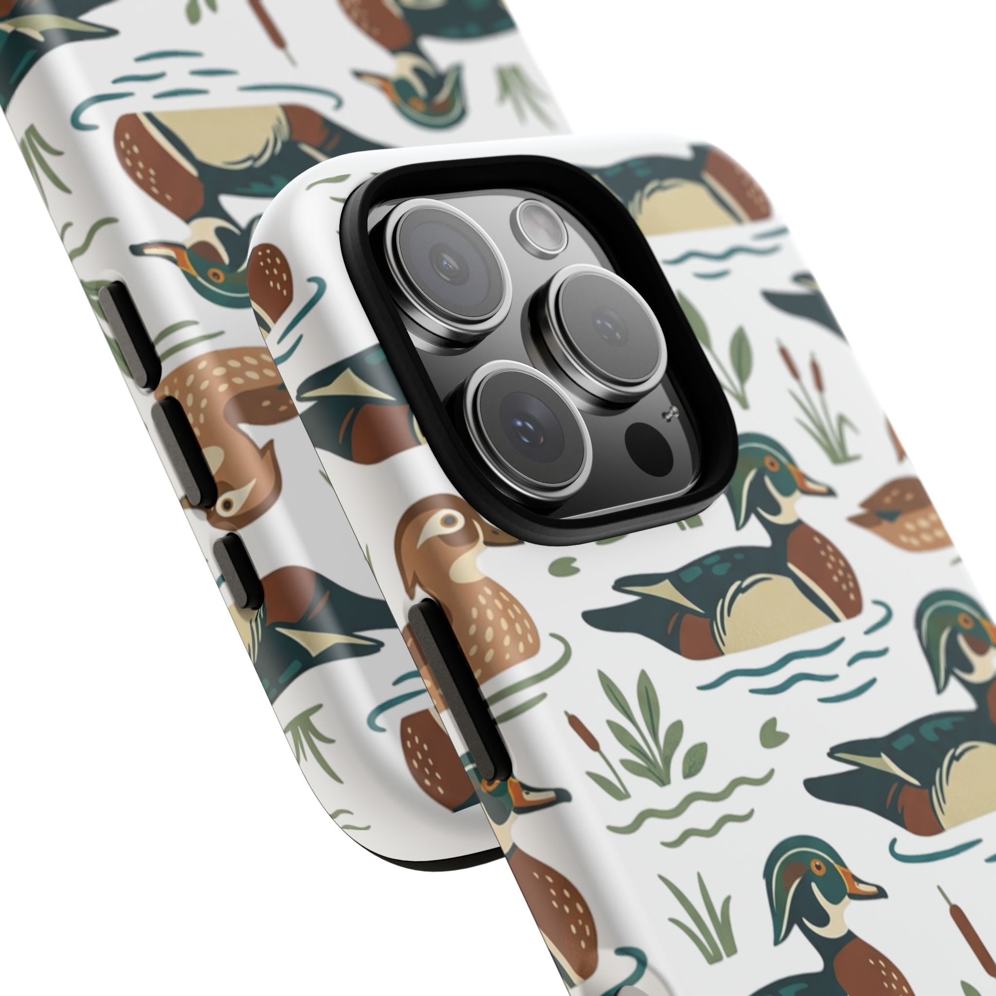 Duck Pattern Phone Case — Cute Woodland Waterfowl iPhone Case