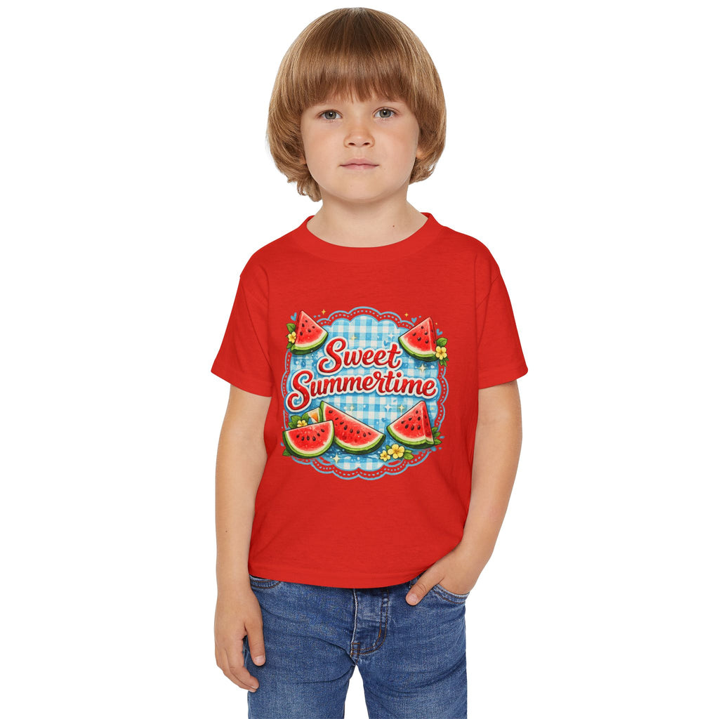 Toddler T-Shirt — "Sweet Summertime" Watermelon Summer Tee for Kids